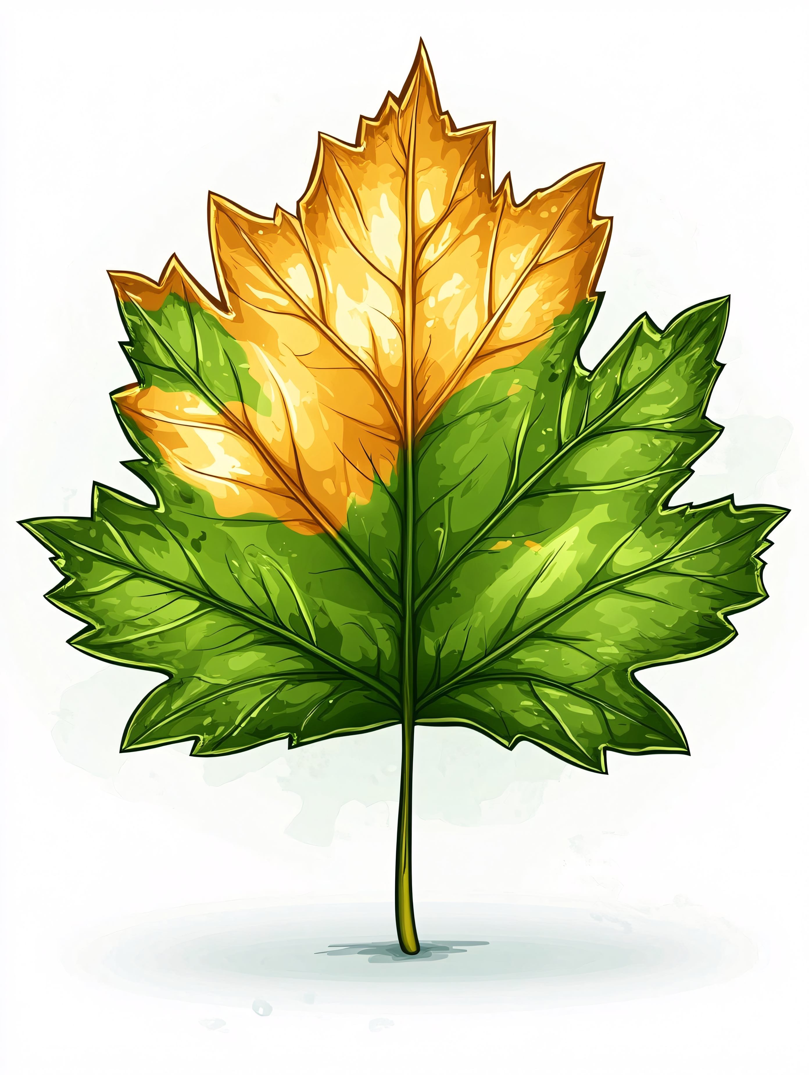Maple Leaf Autumn Transition