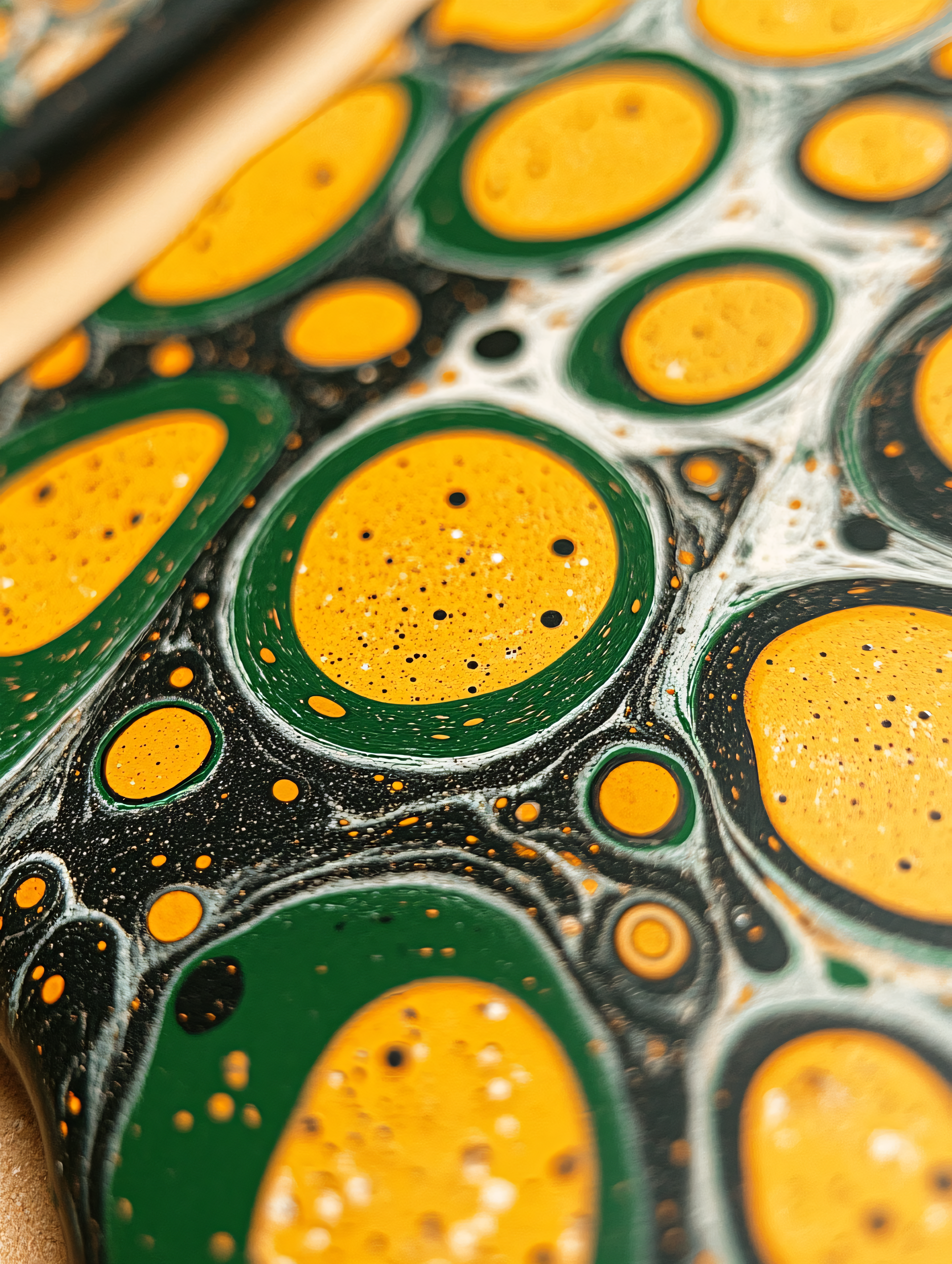 Marbled Mustard Rings