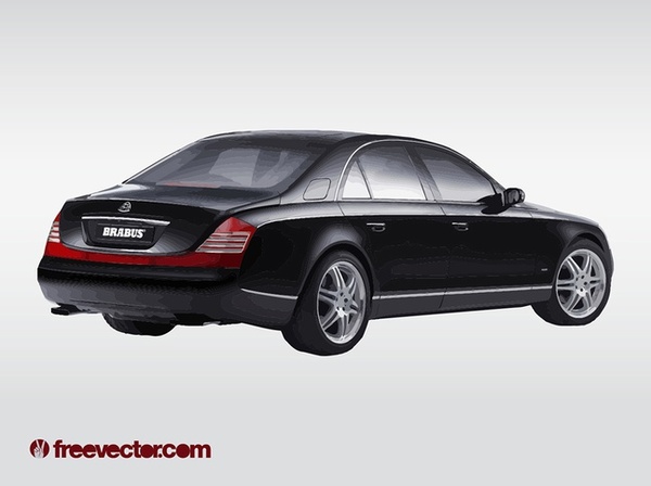 Maybach Limo Free Vector
