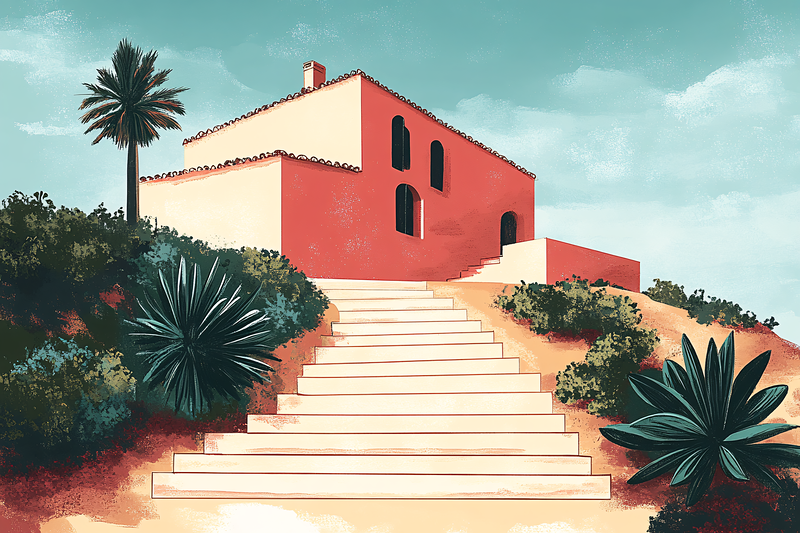 Mediterranean Villa on Hillside