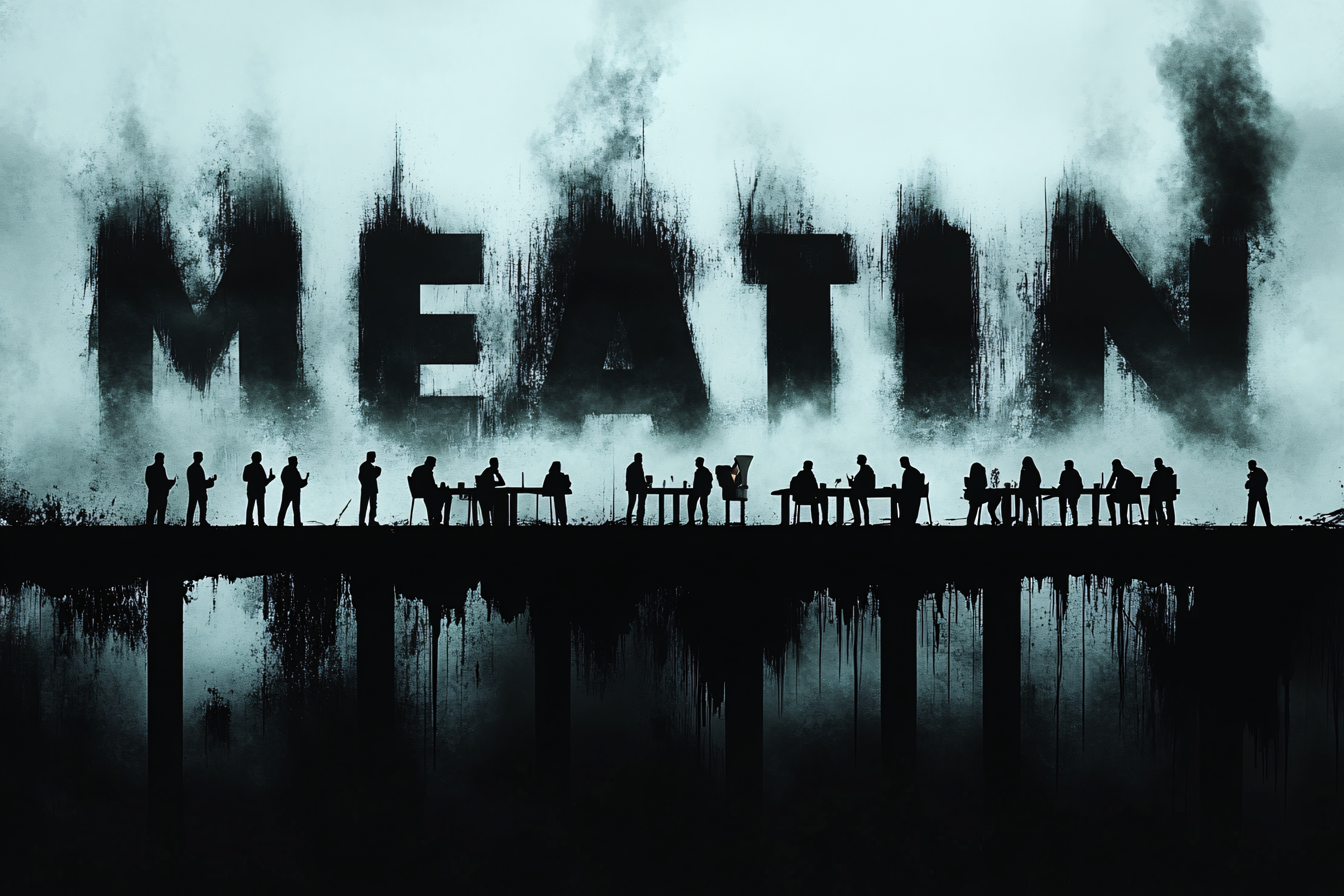 Meeting Silhouettes With Text
