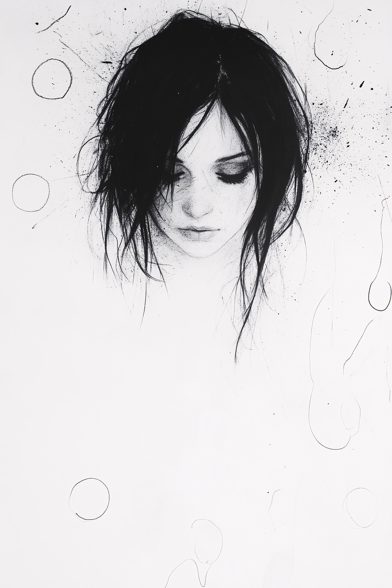 Melancholy Portrait Sketch
