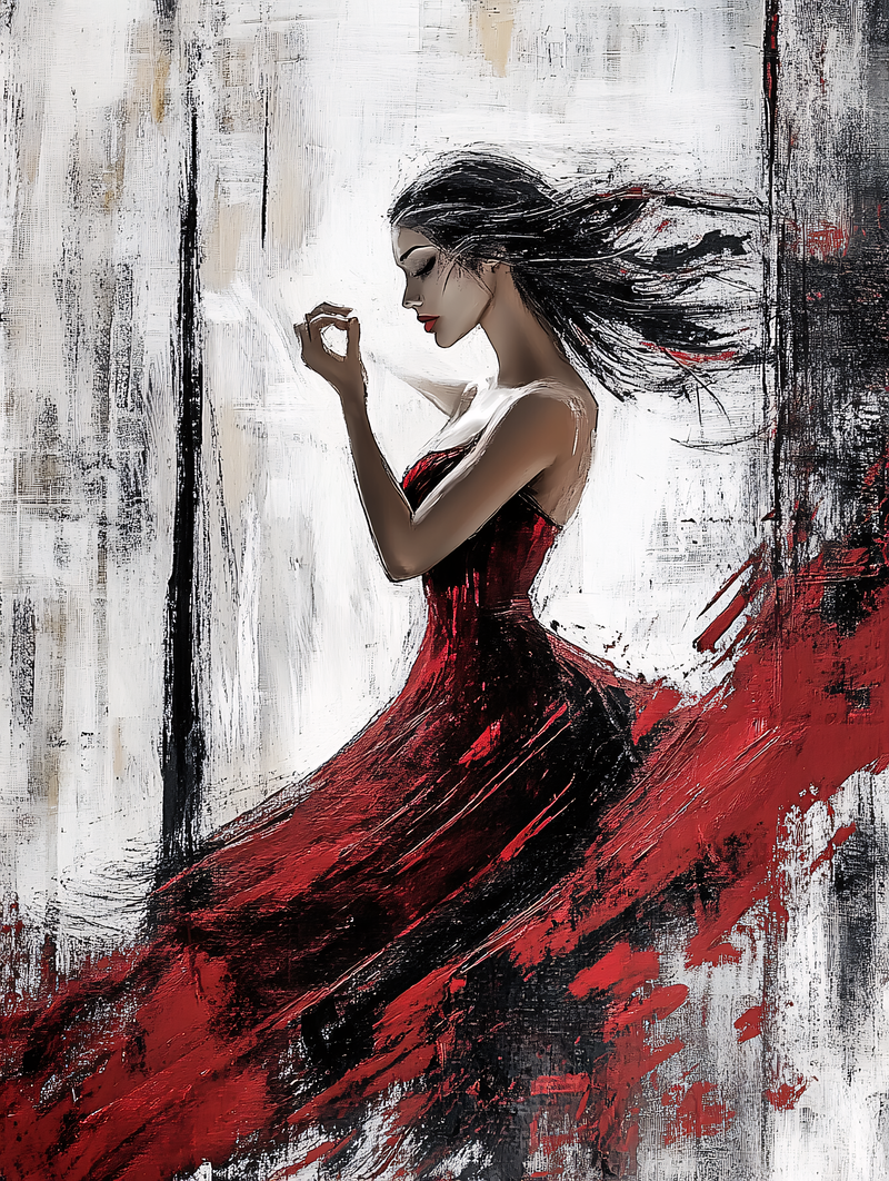 Melancholy Red Dress