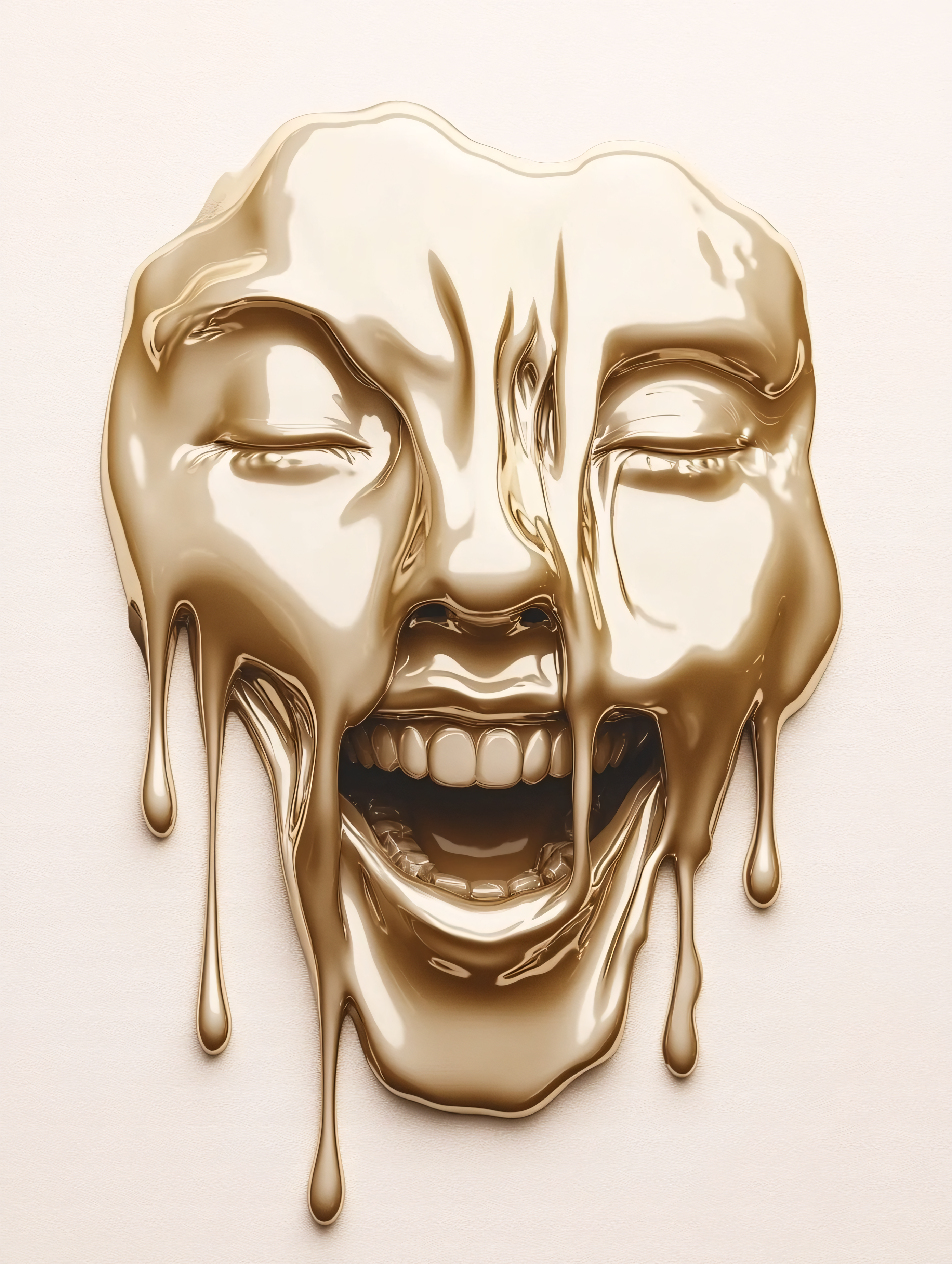 Melting Golden Mask