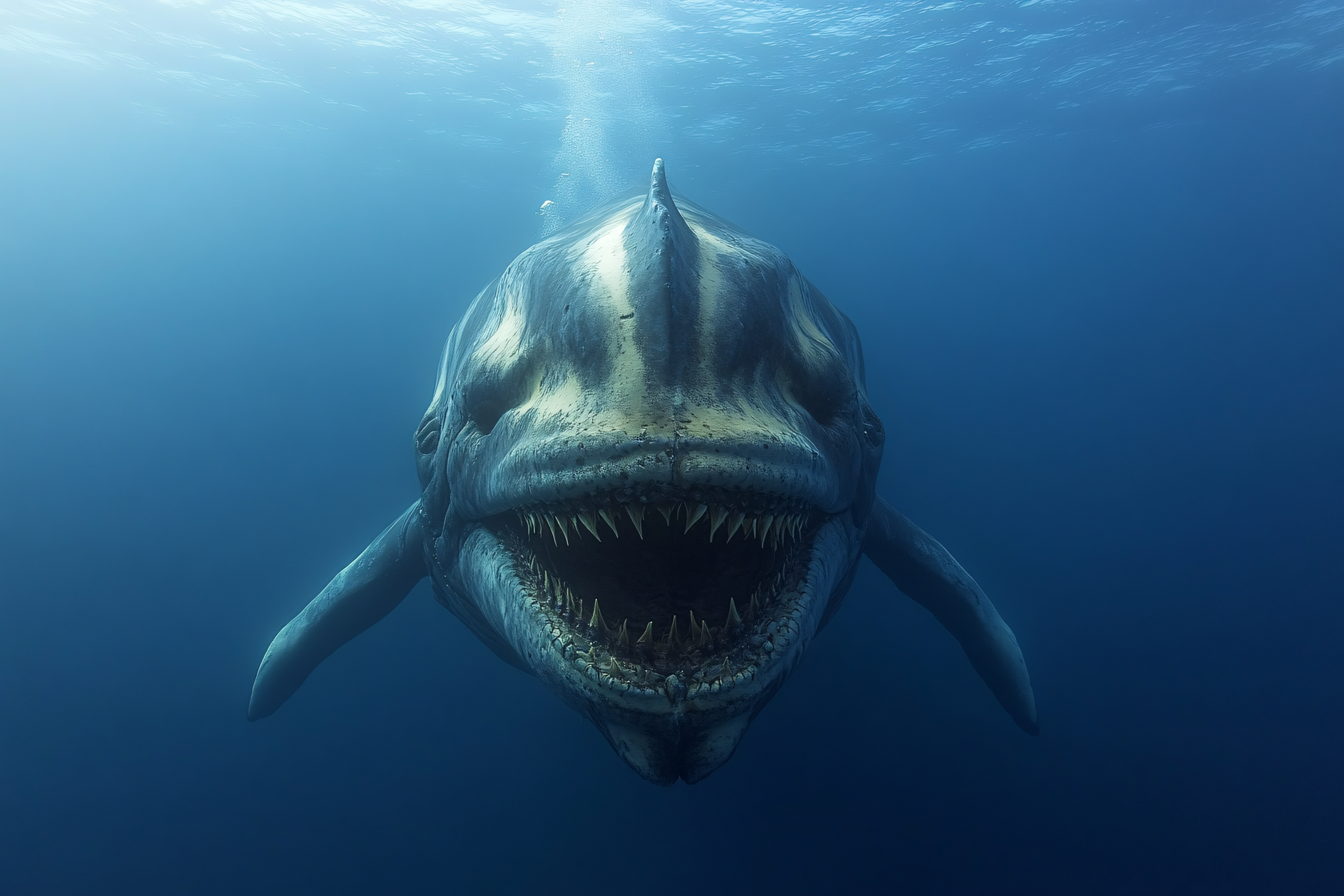 Menacing Mosasaur Encounter