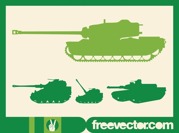 Military Tanks Free Vector