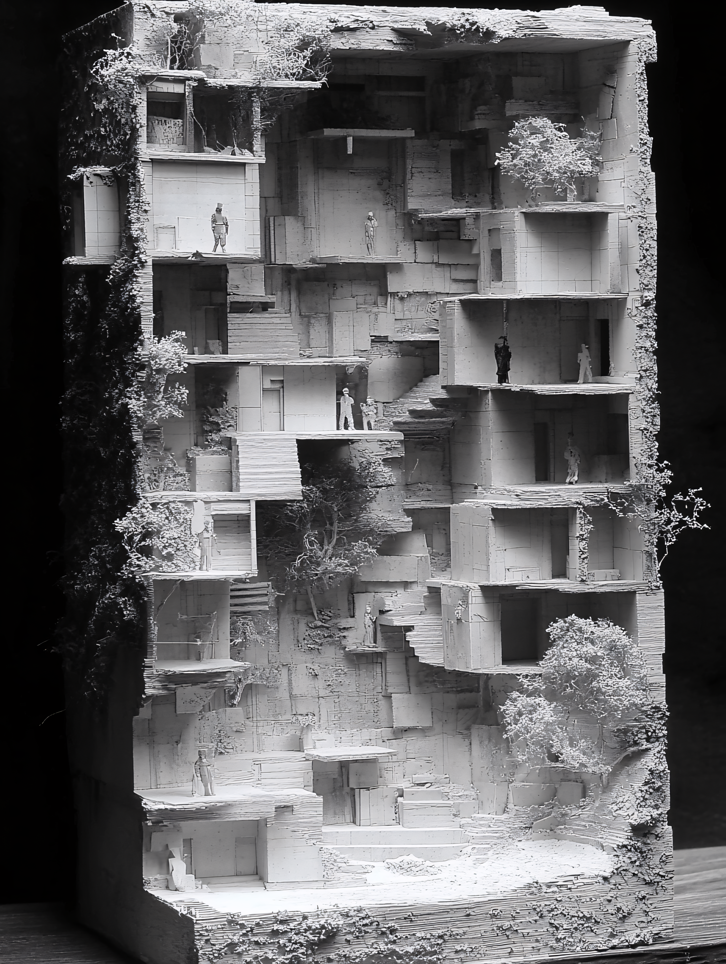 Miniature Cityscape Model