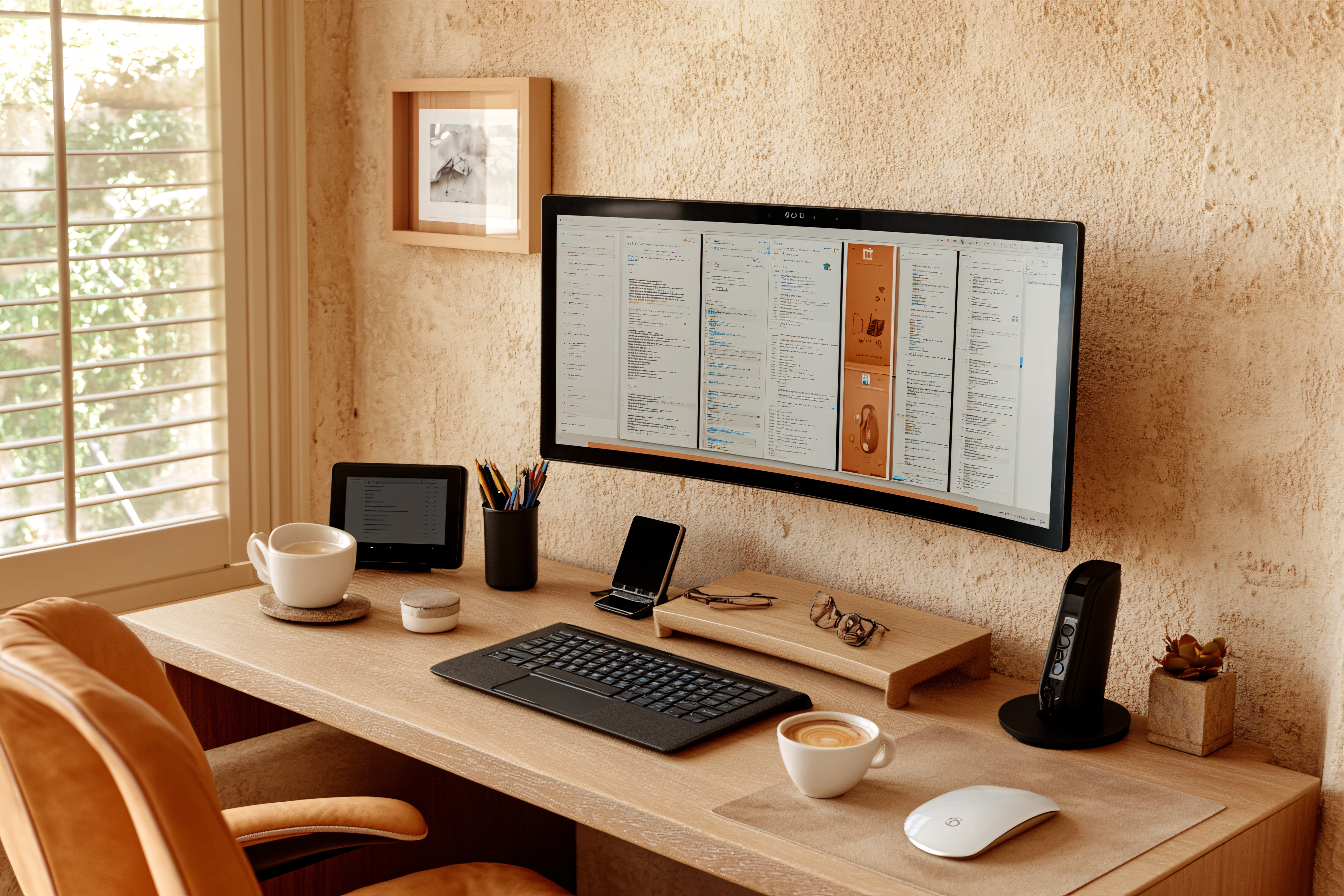 Minimalist Home Office Desk Setup