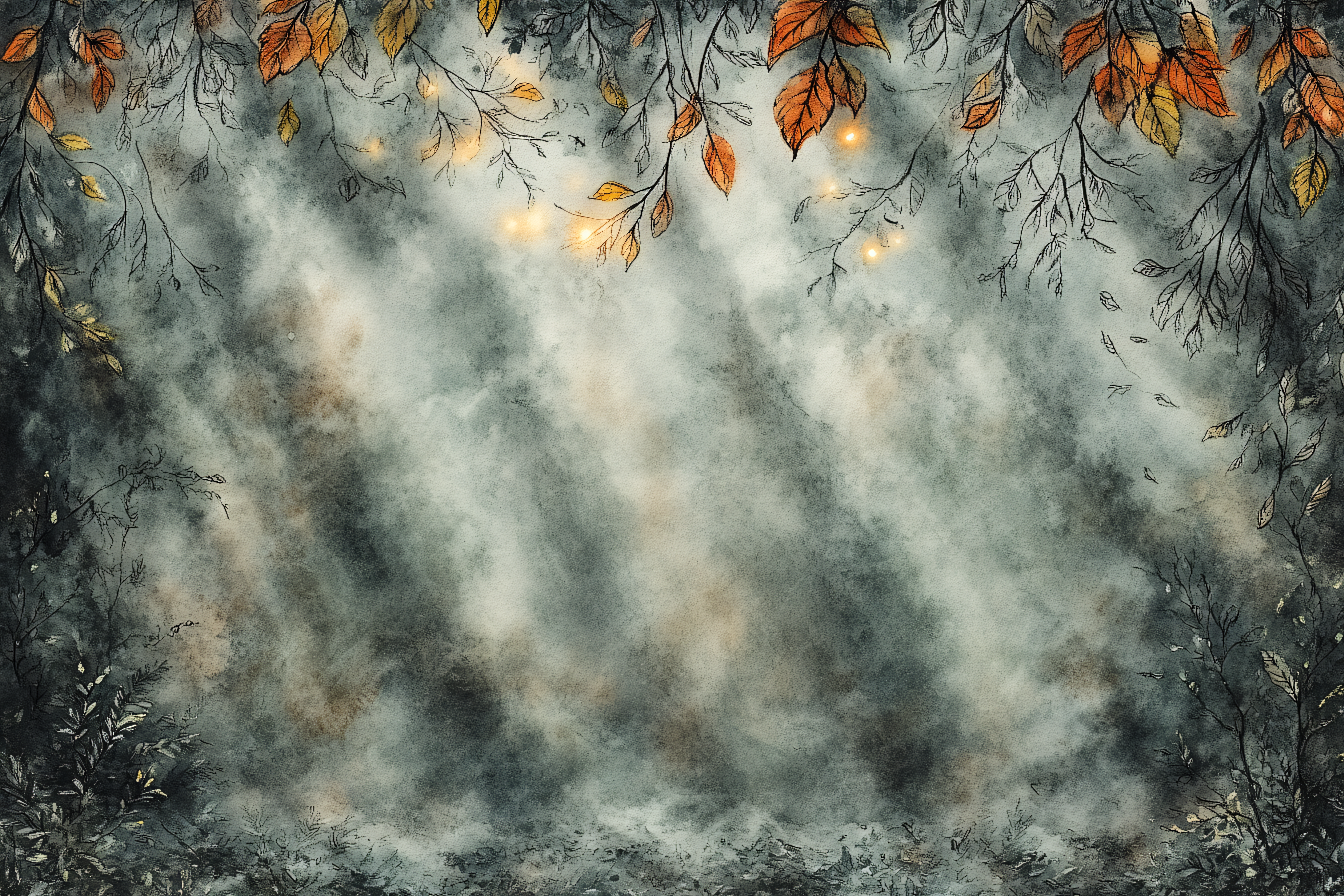 Misty Autumn Background