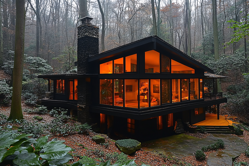 Modern House in Forest