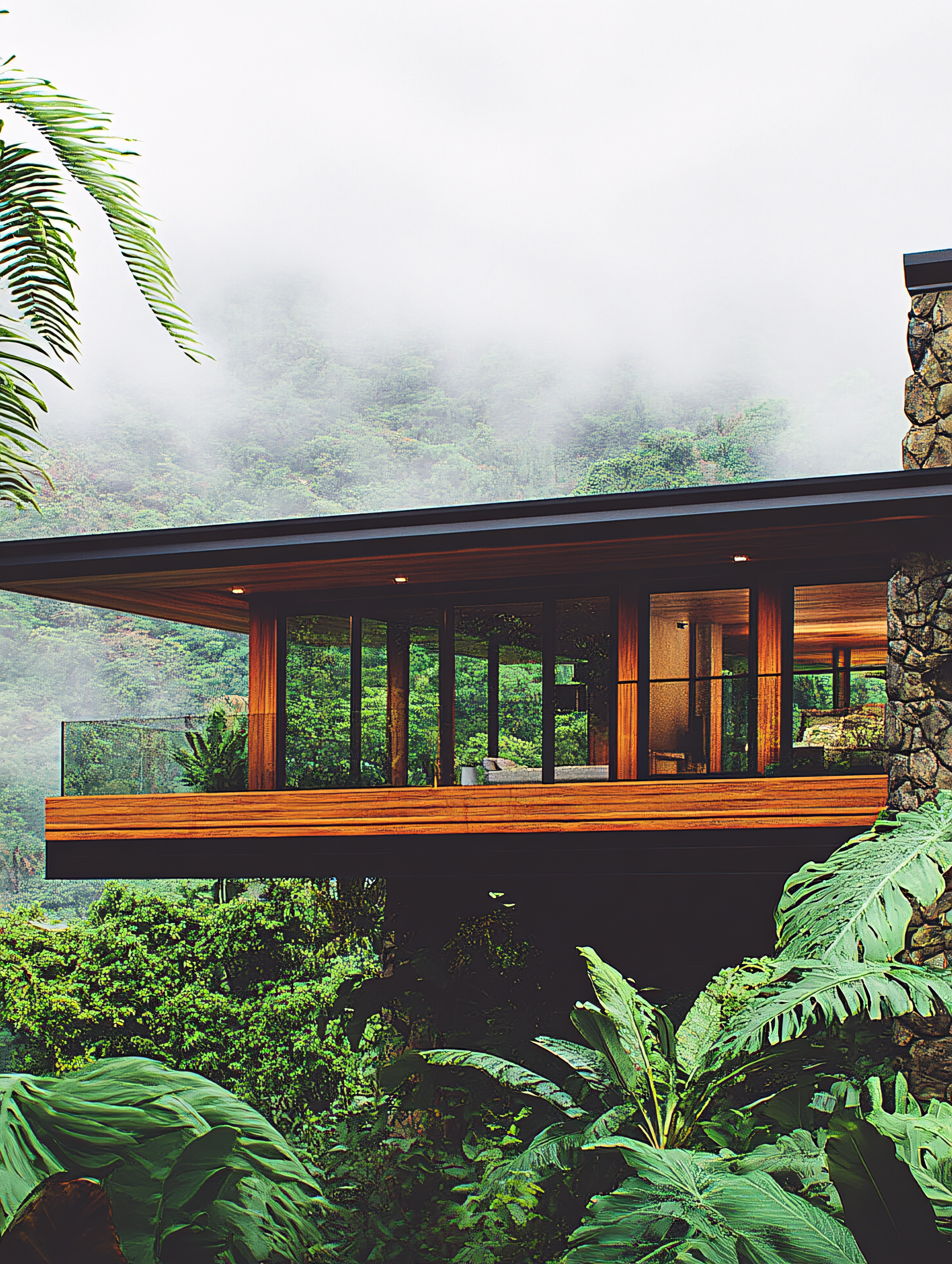 Modern House In Tropical Forest