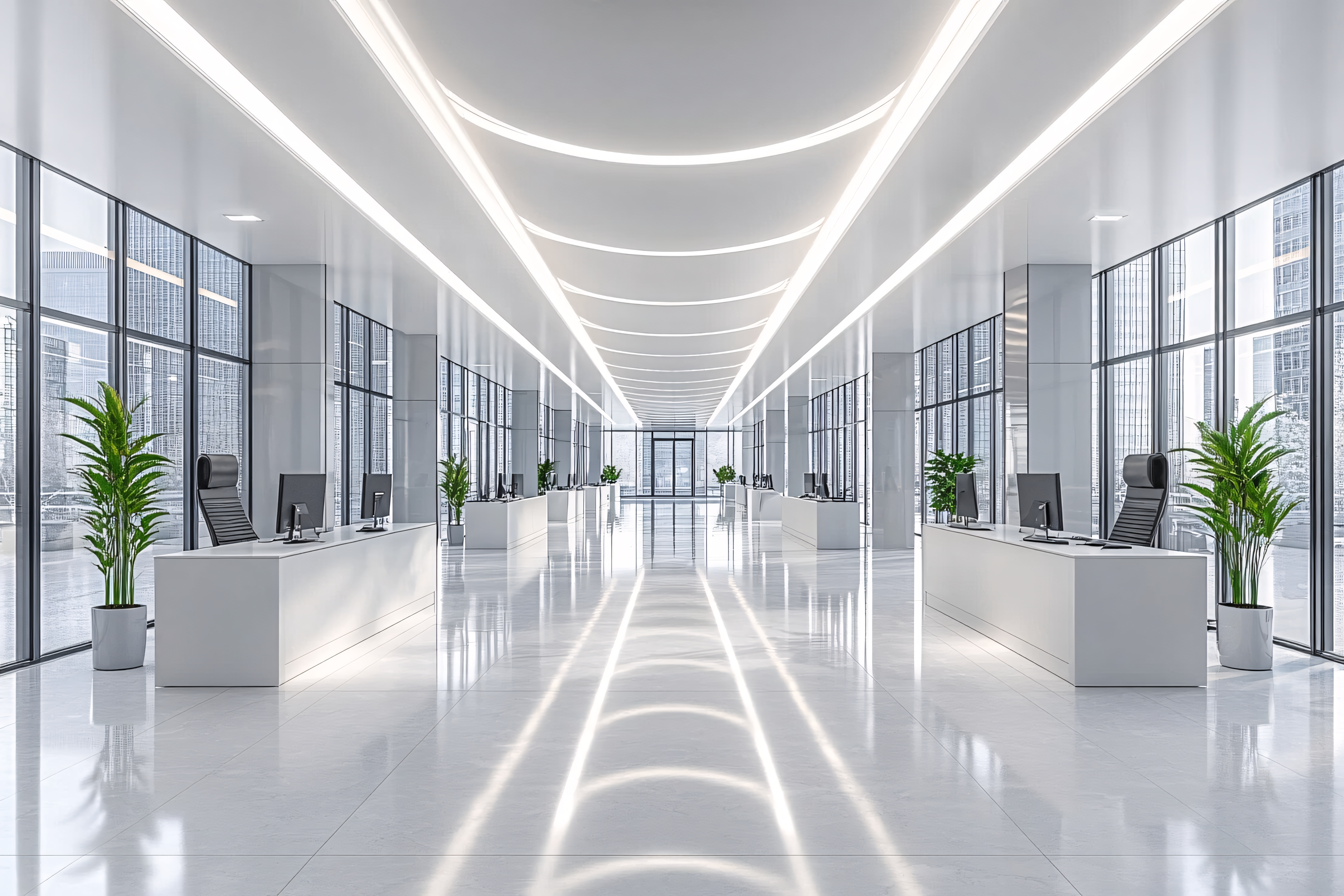 Modern Office Corridor Design