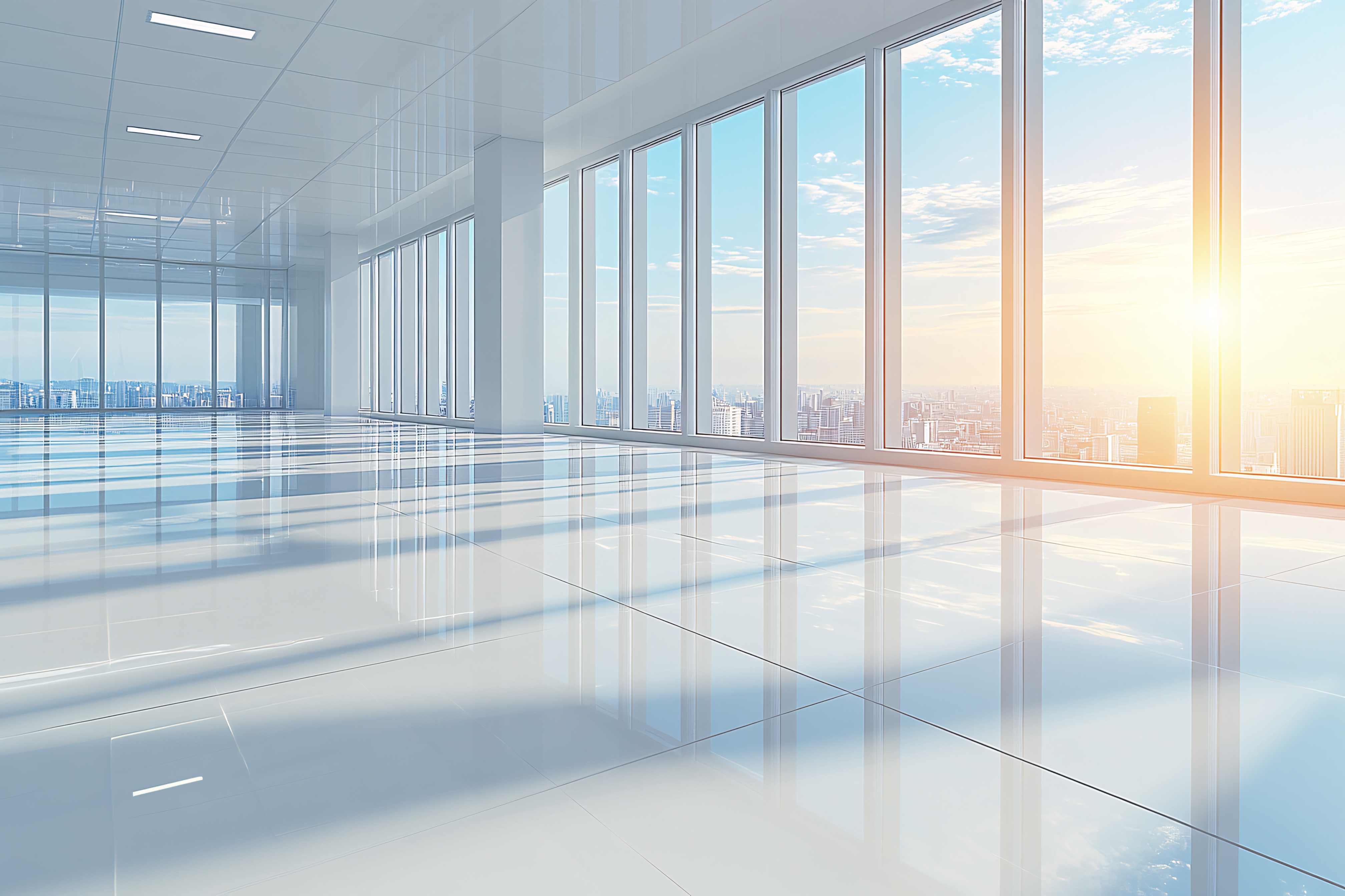 Modern Office Space With City View