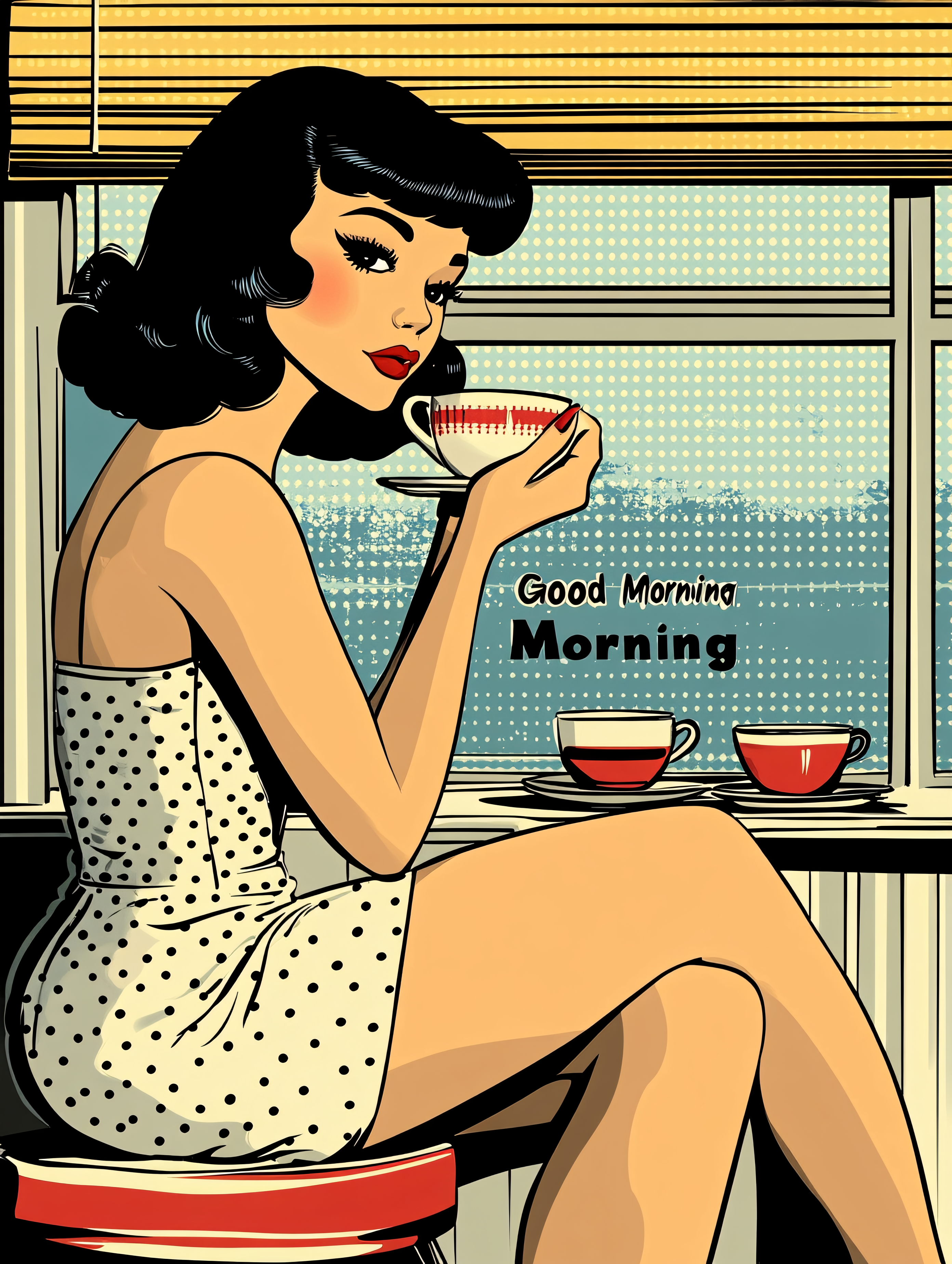Morning Coffee Woman