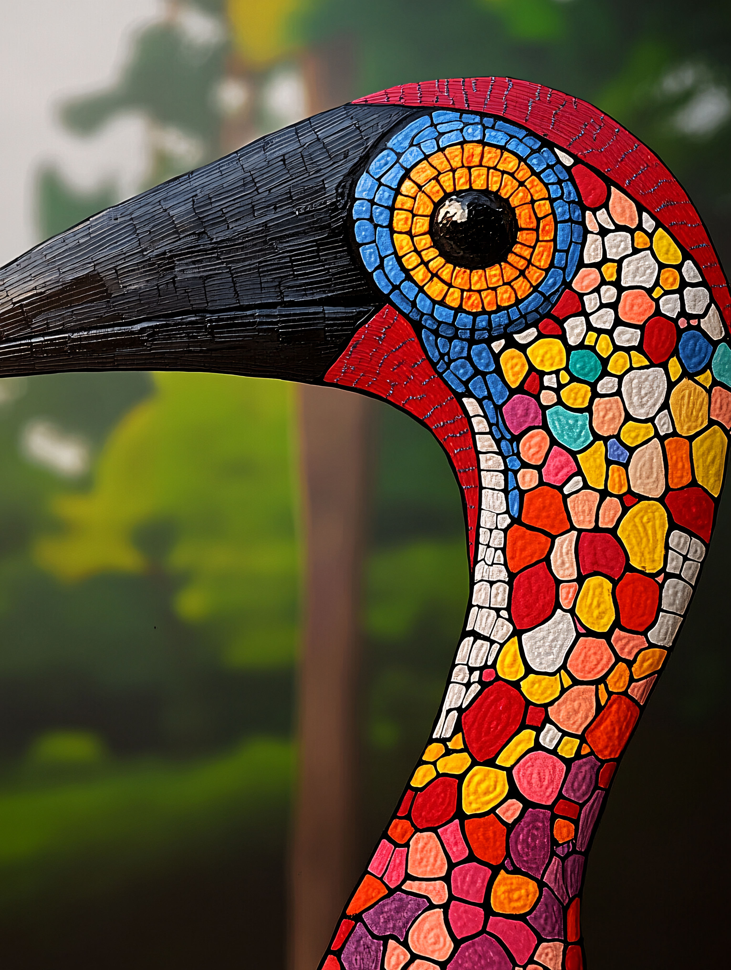 Mosaic Bird Head