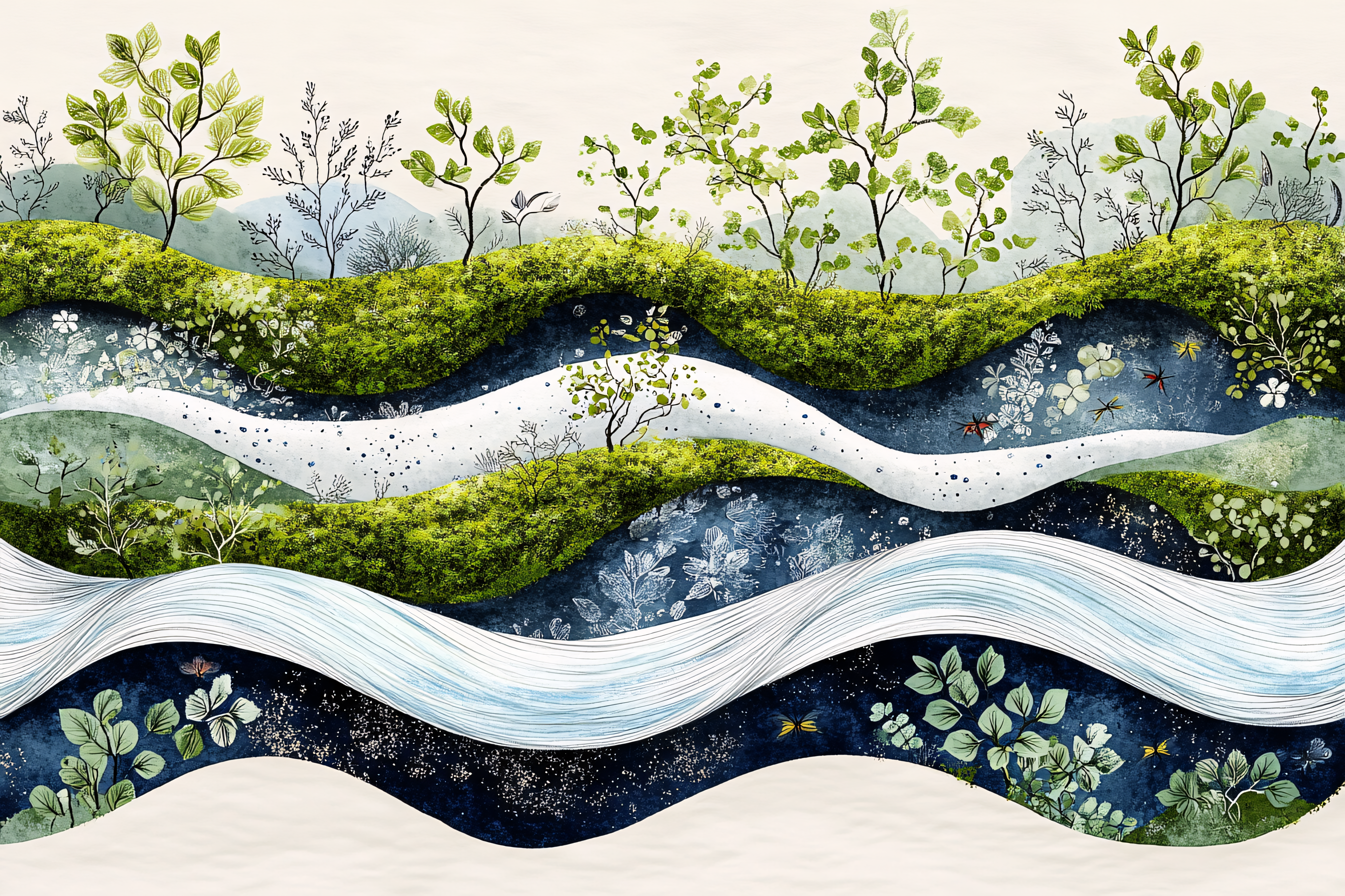 Mossy Hills Landscape