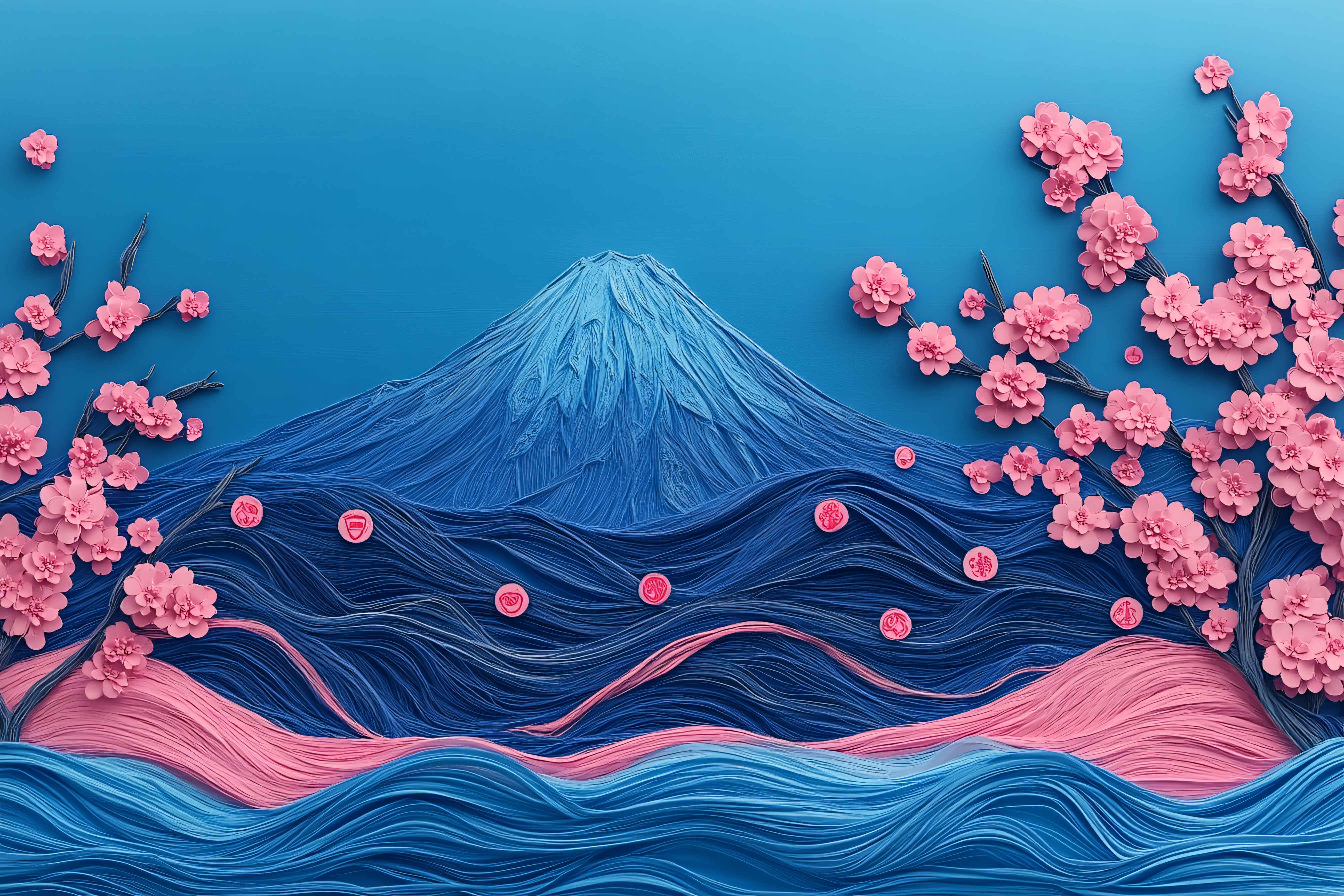 Mount Fuji And Cherry Blossoms