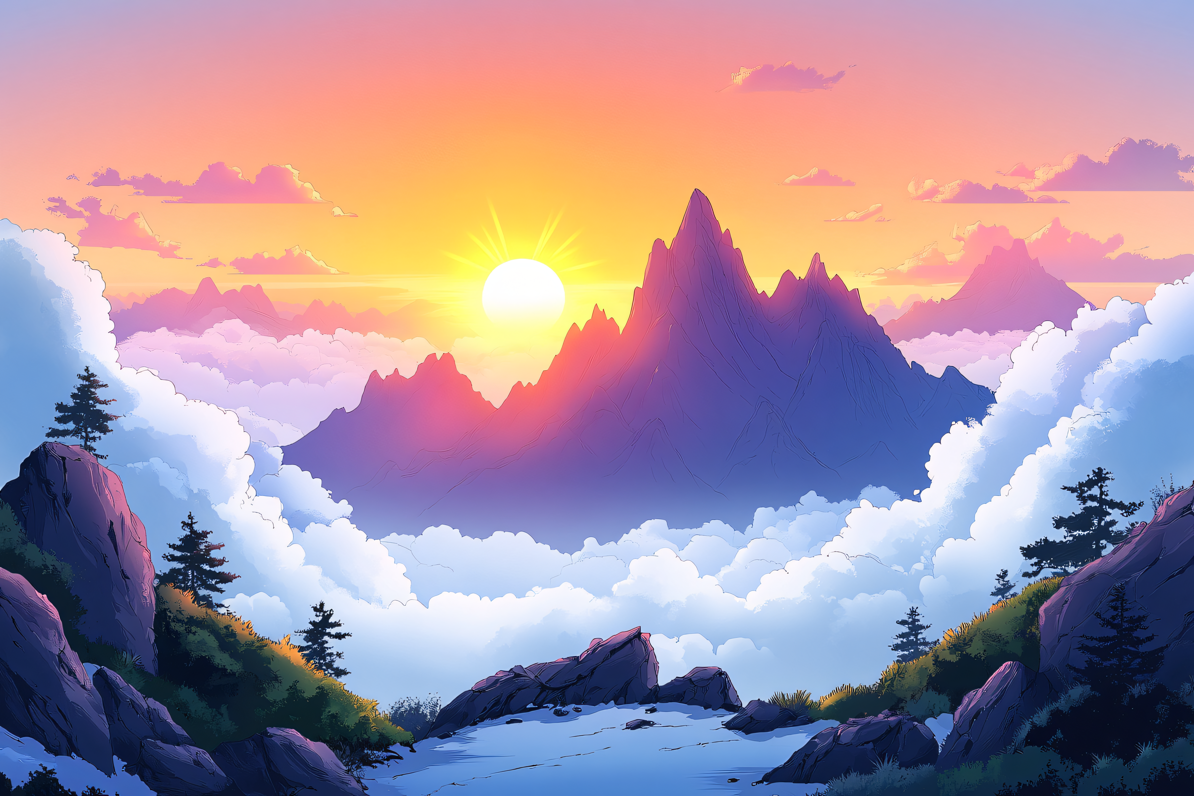 Mountain Sunrise Vista
