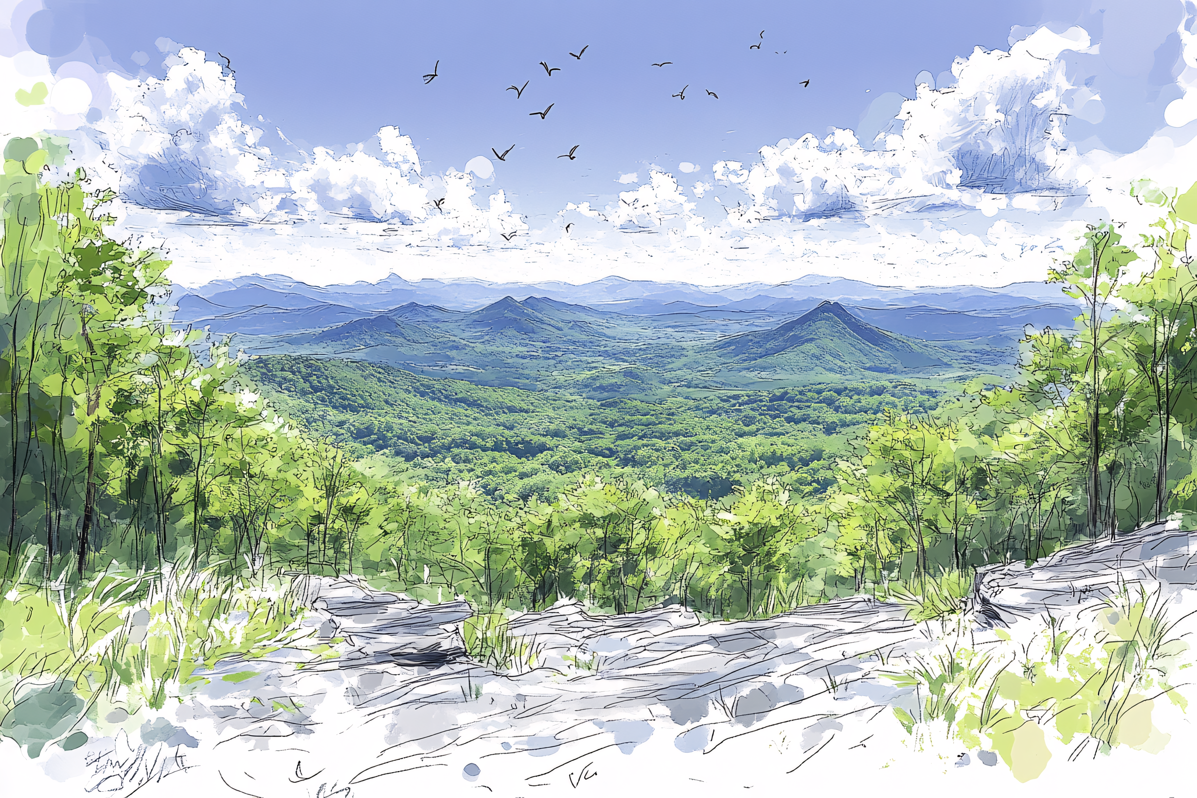Mountain Vista Sketch