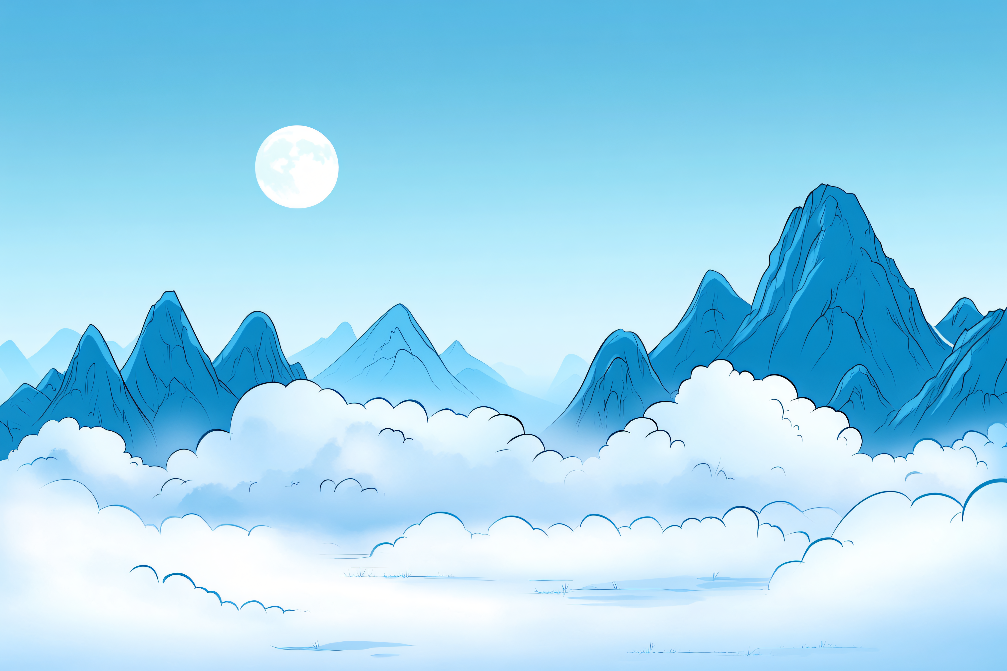 Mountainscape at Dusk