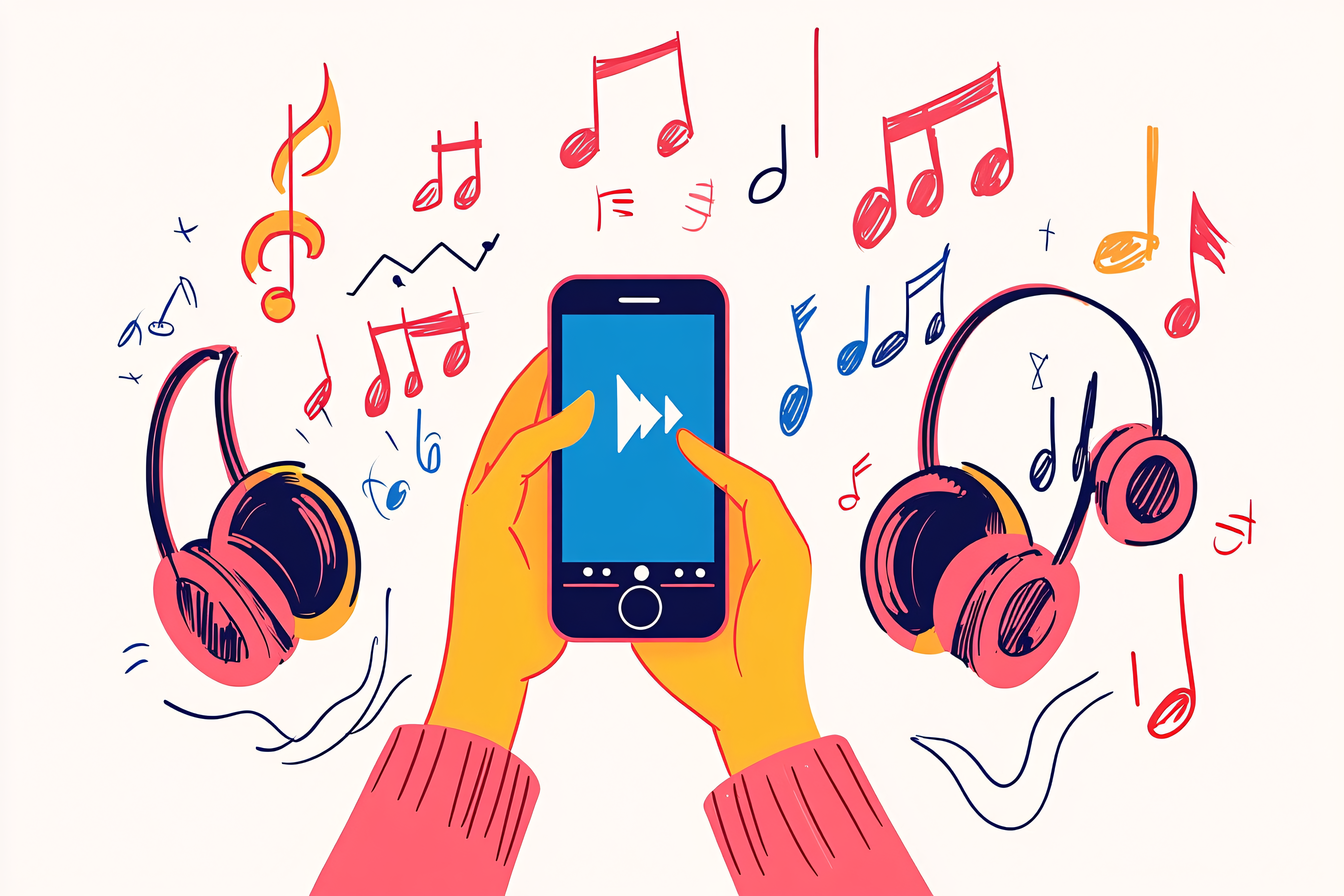 Music App Illustration