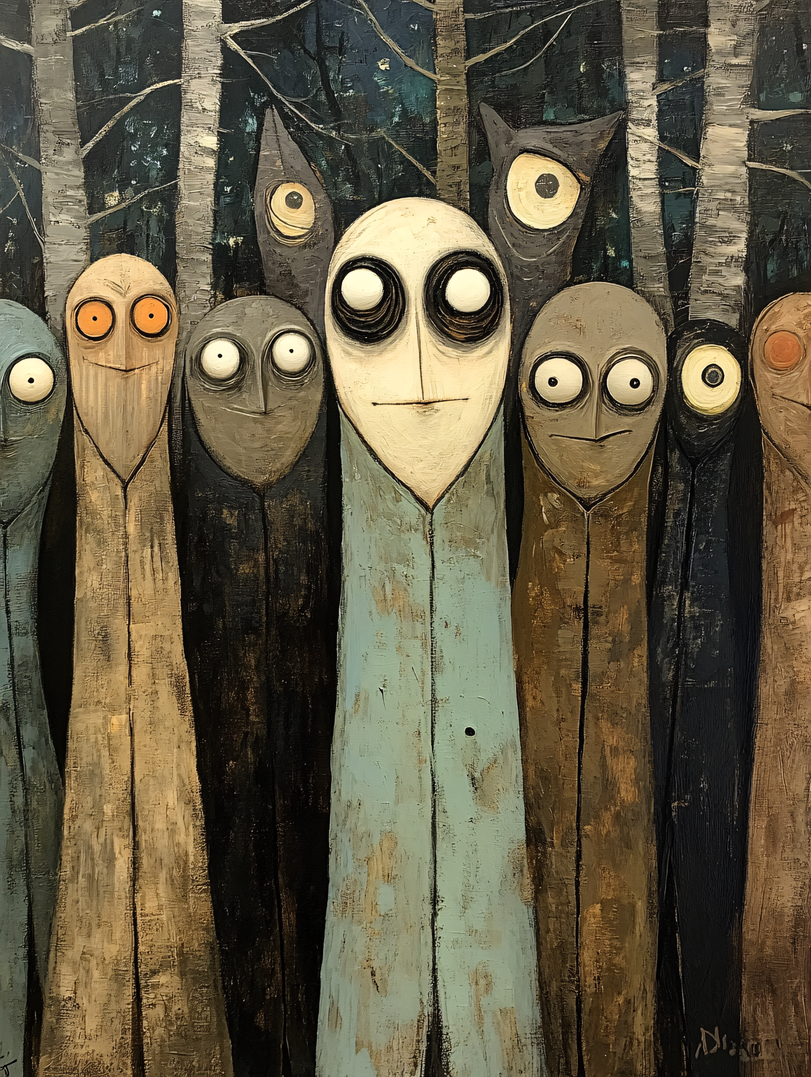 Mysterious Gathering In The Woods