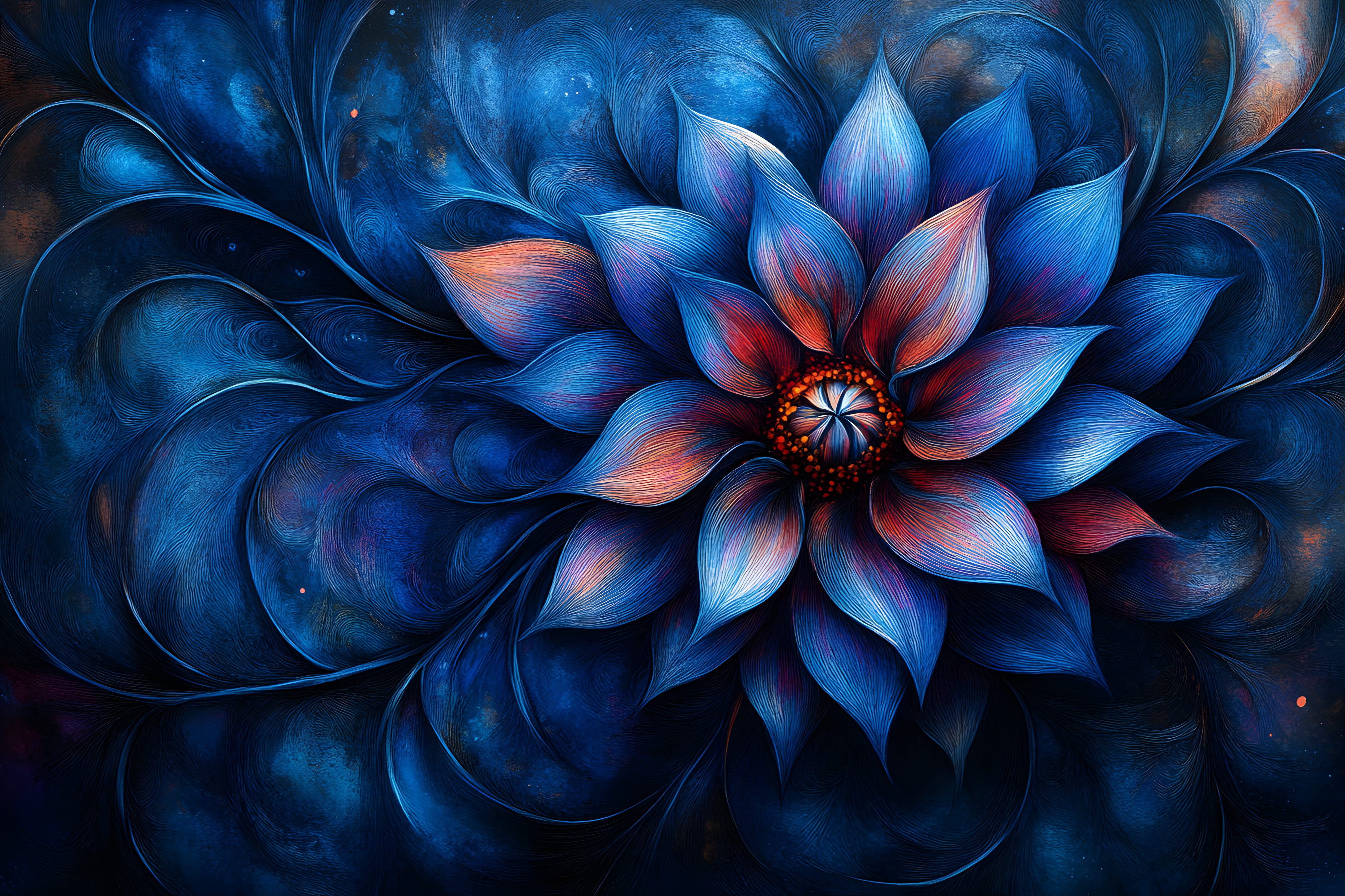 Mystical Blue Bloom