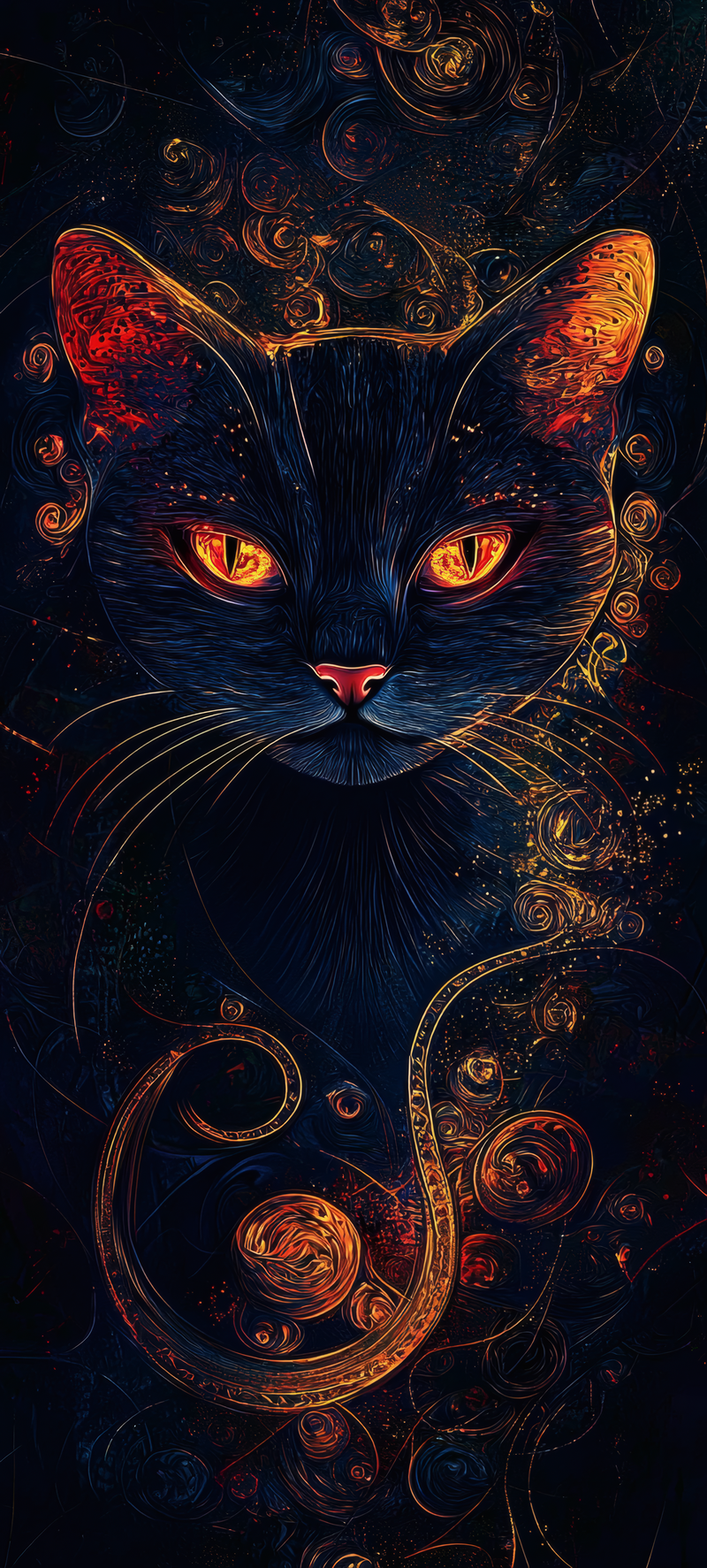 Mystical Feline Gaze