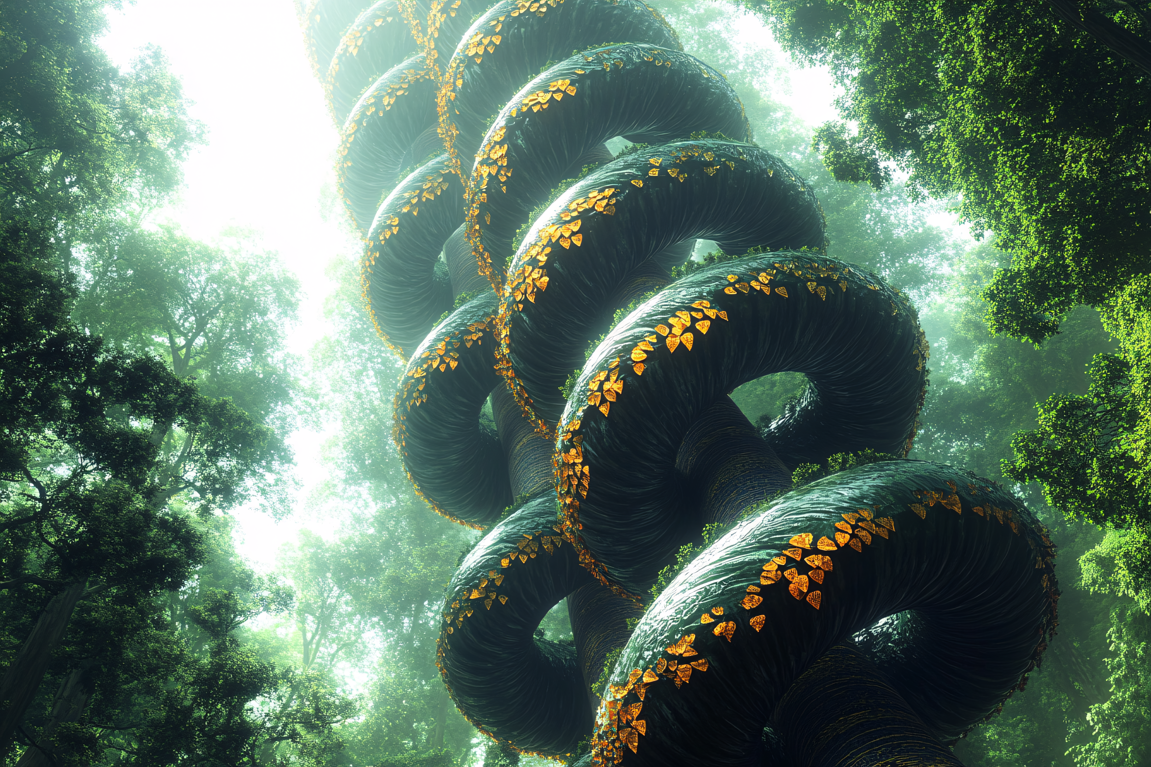 Mystical Forest Serpent