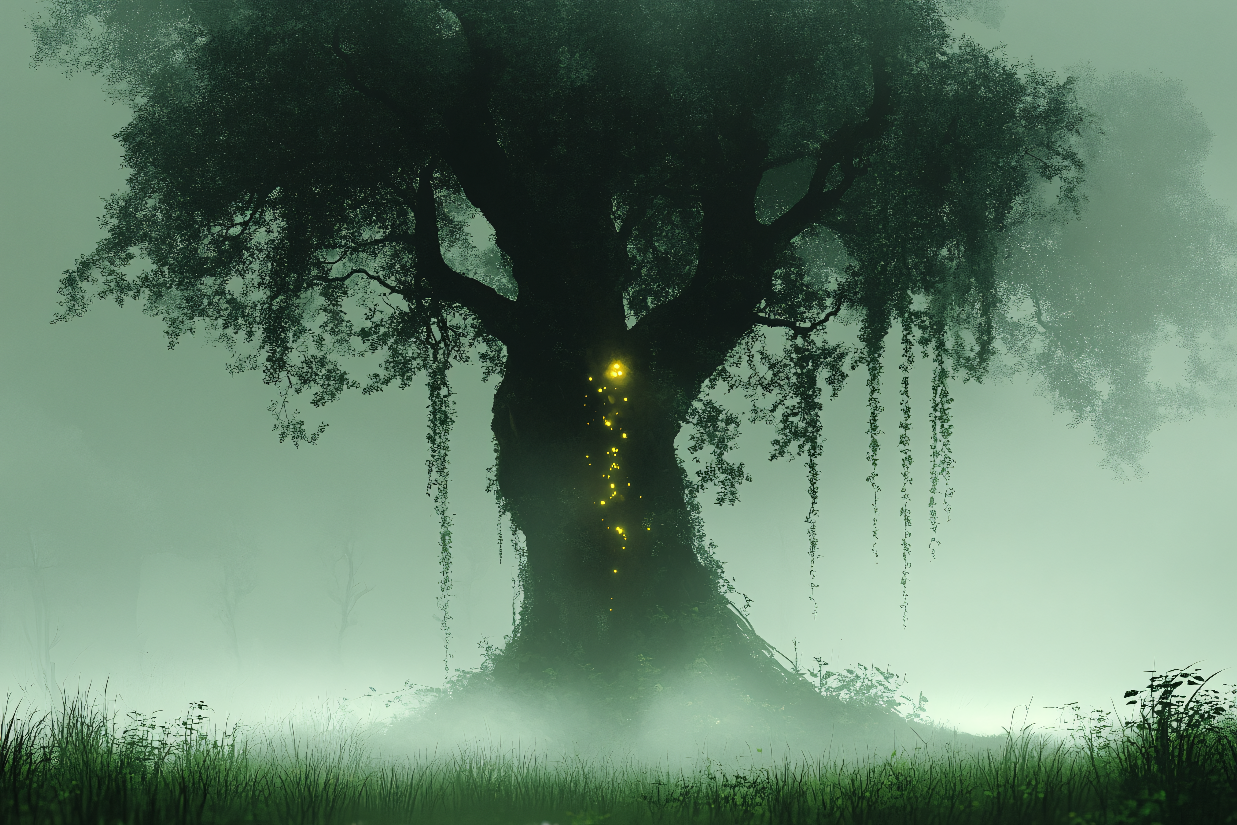 Mystical Tree Of Lights
