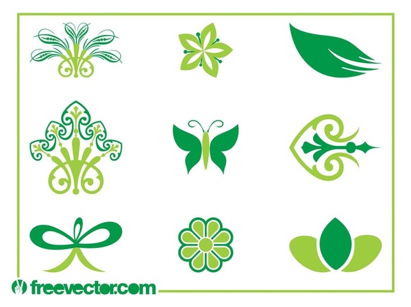 Nature Icons Free Vector