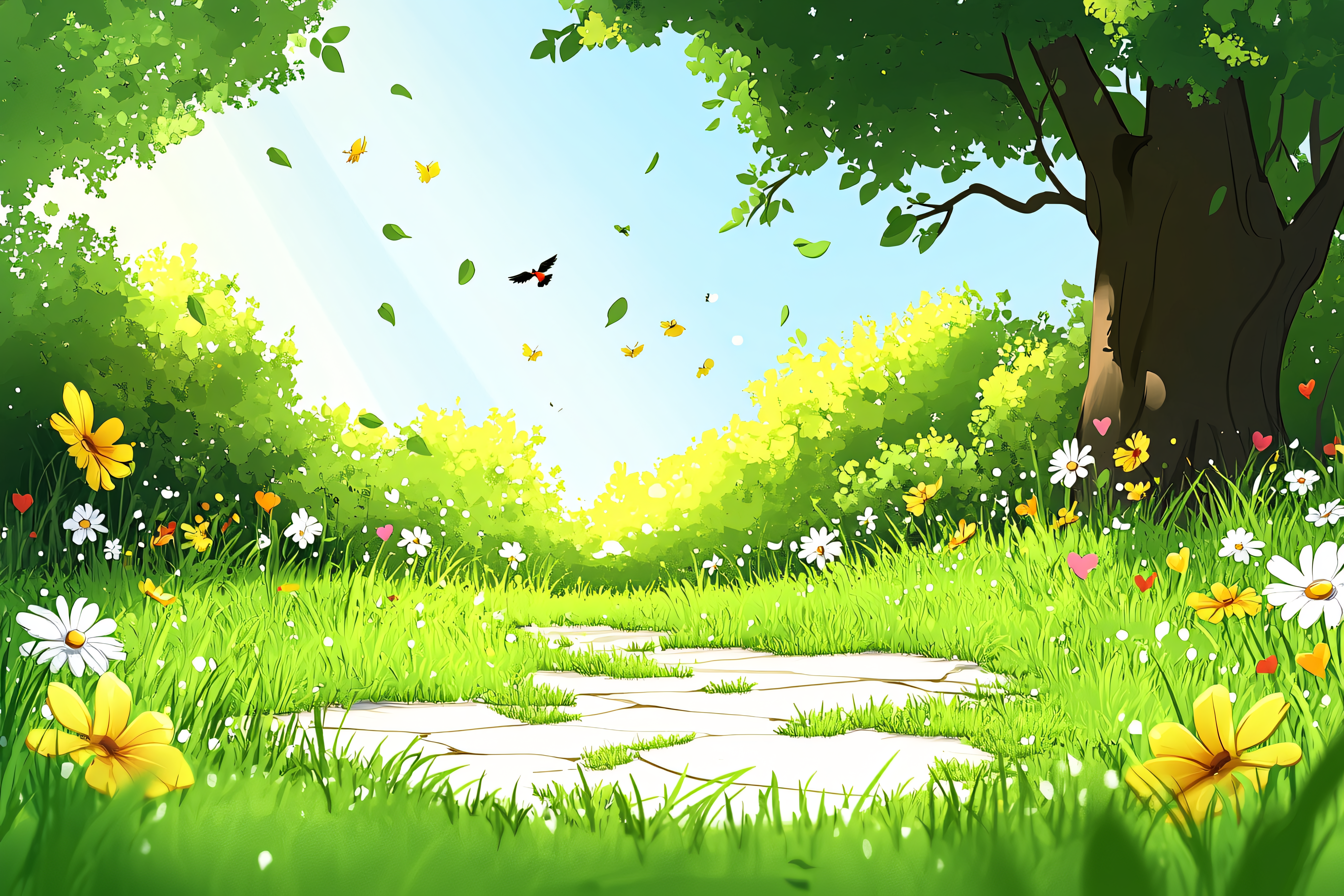 Nature Path In Spring