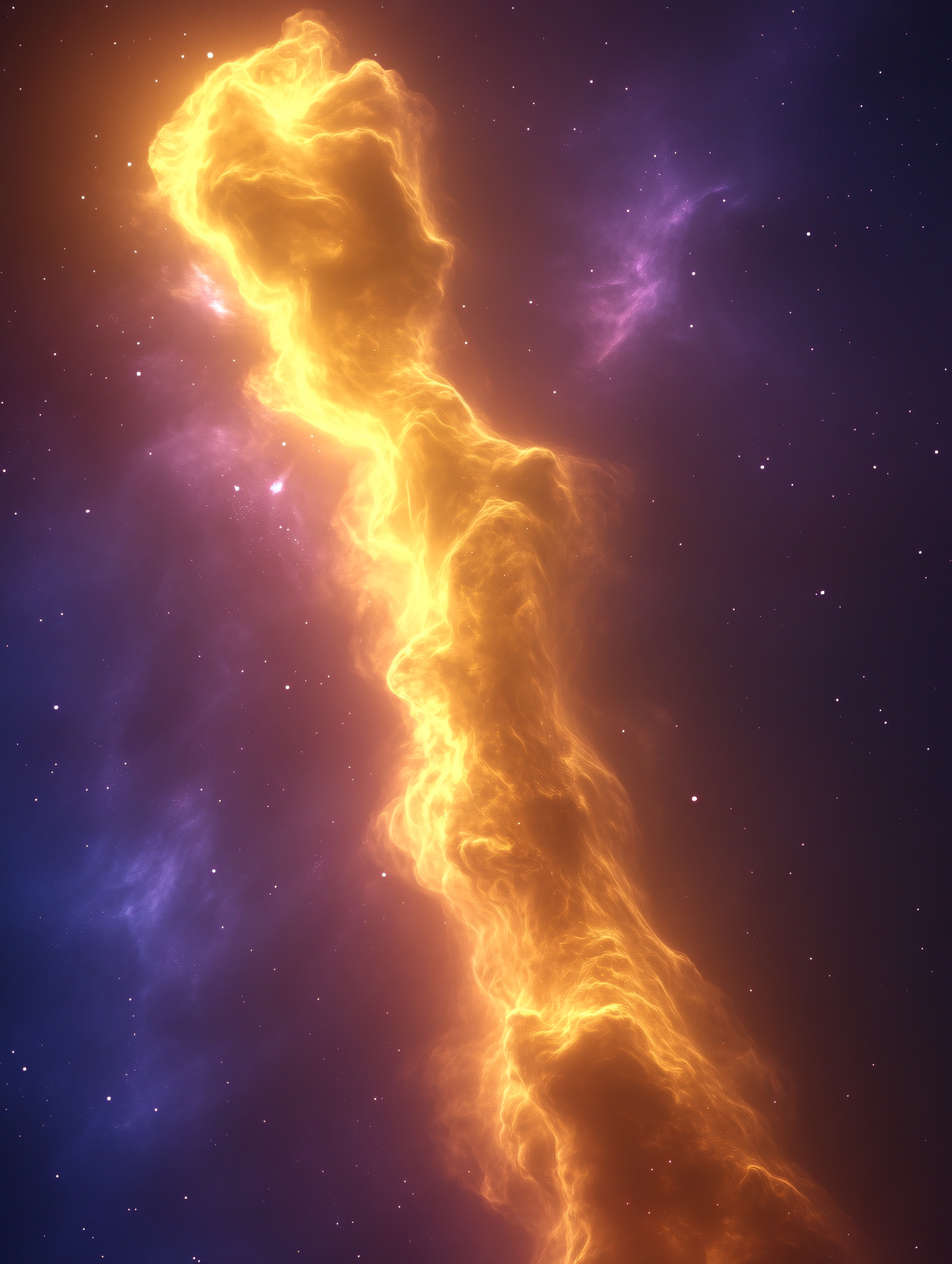 Nebula Cloud In Space