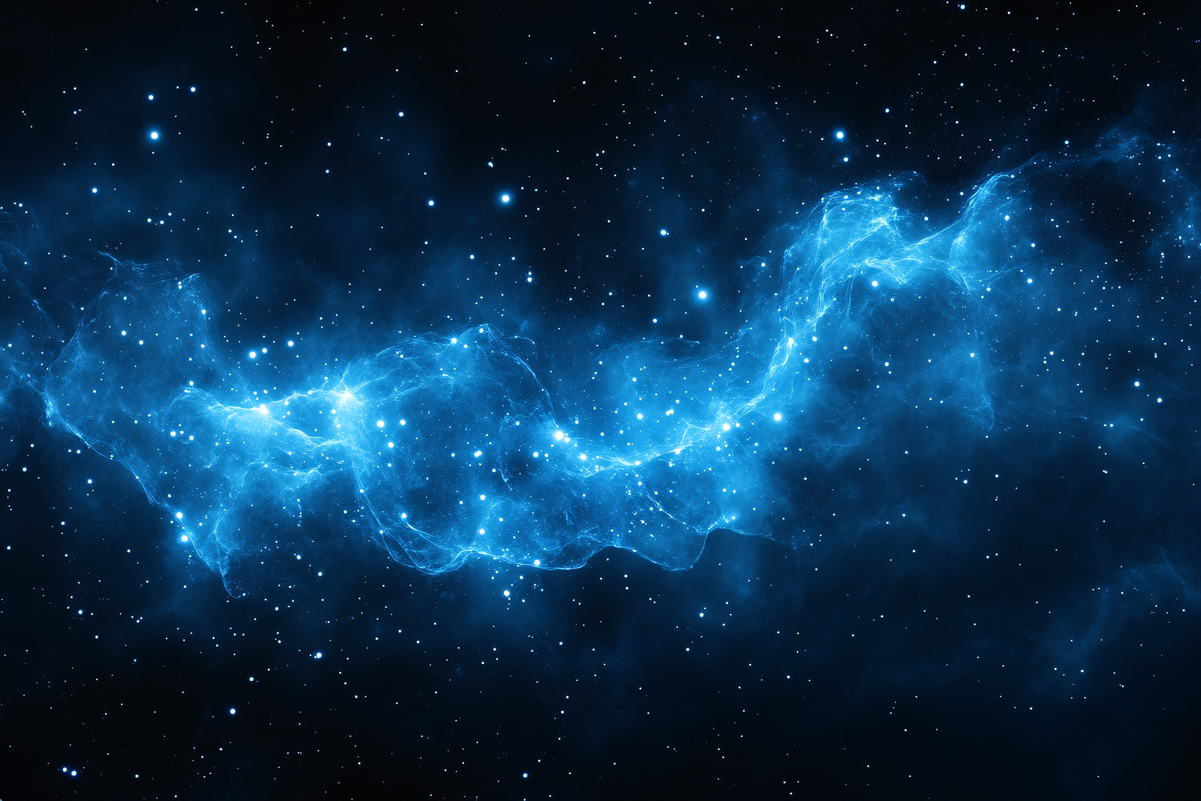 Nebula Cloud In Starry Sky