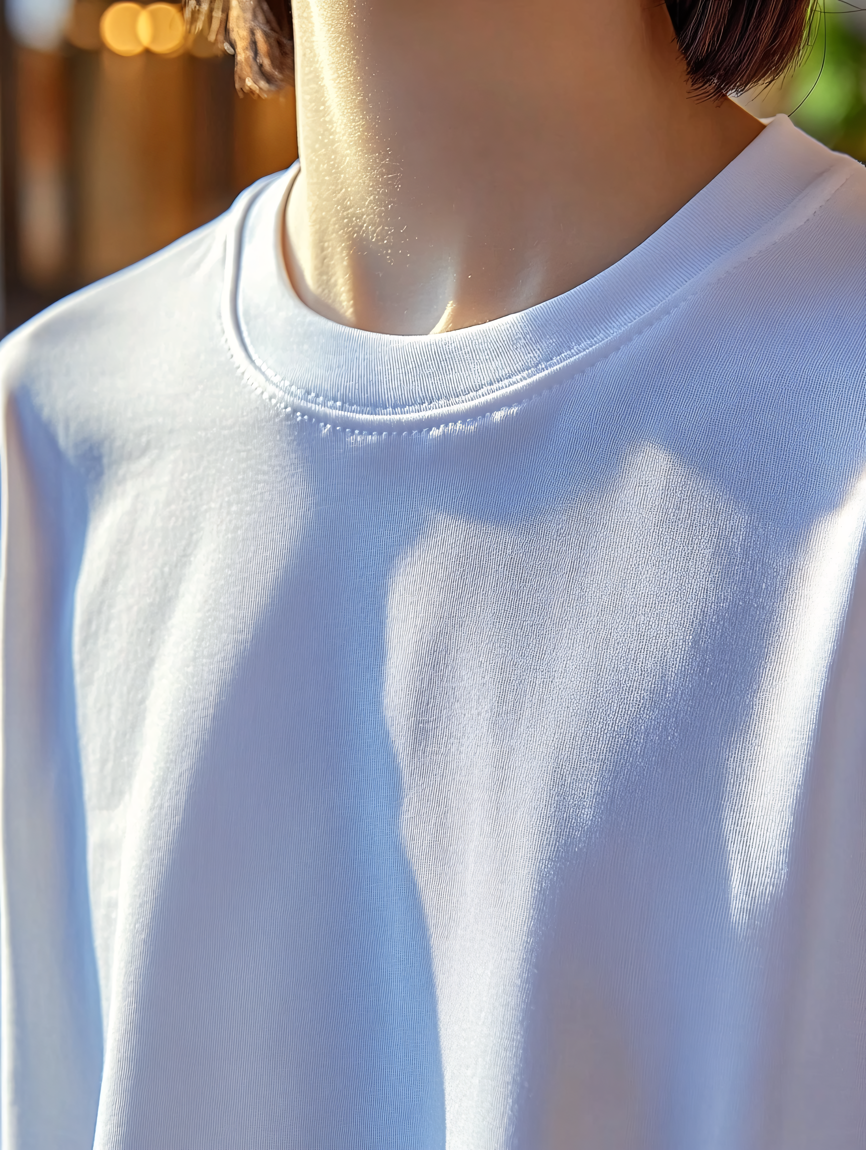 Neck And White T-Shirt