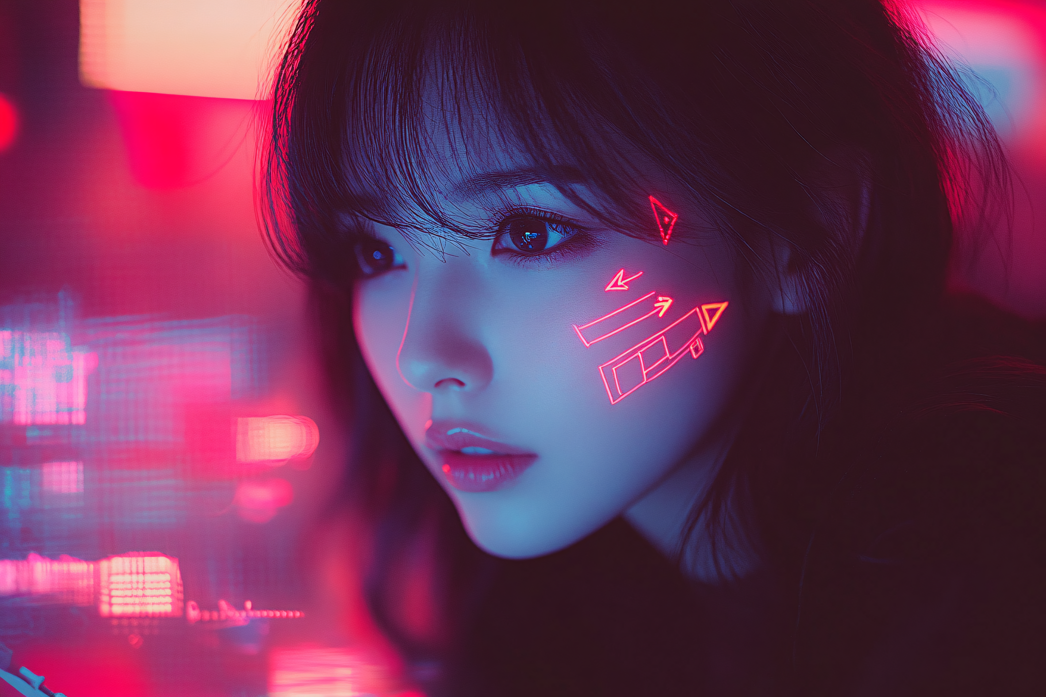 Neon Cyberpunk Portrait