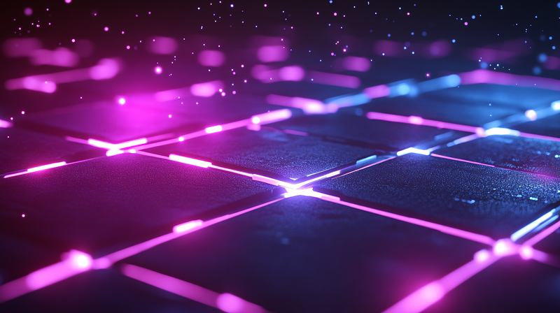 Neon Grid Pattern