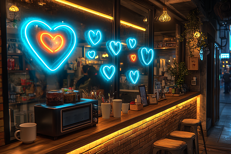 Neon Heart Cafe