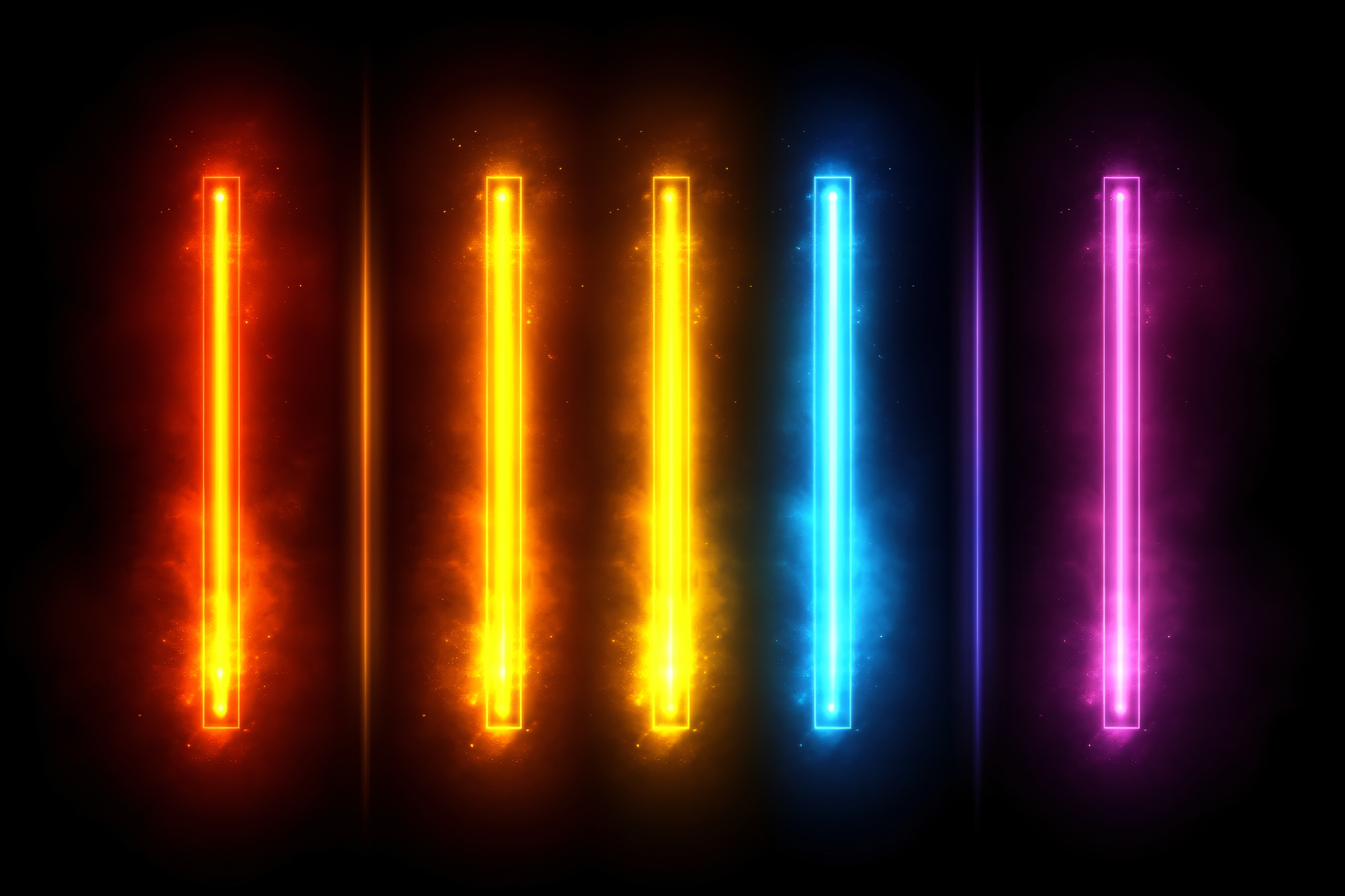Neon Rectangles Glow