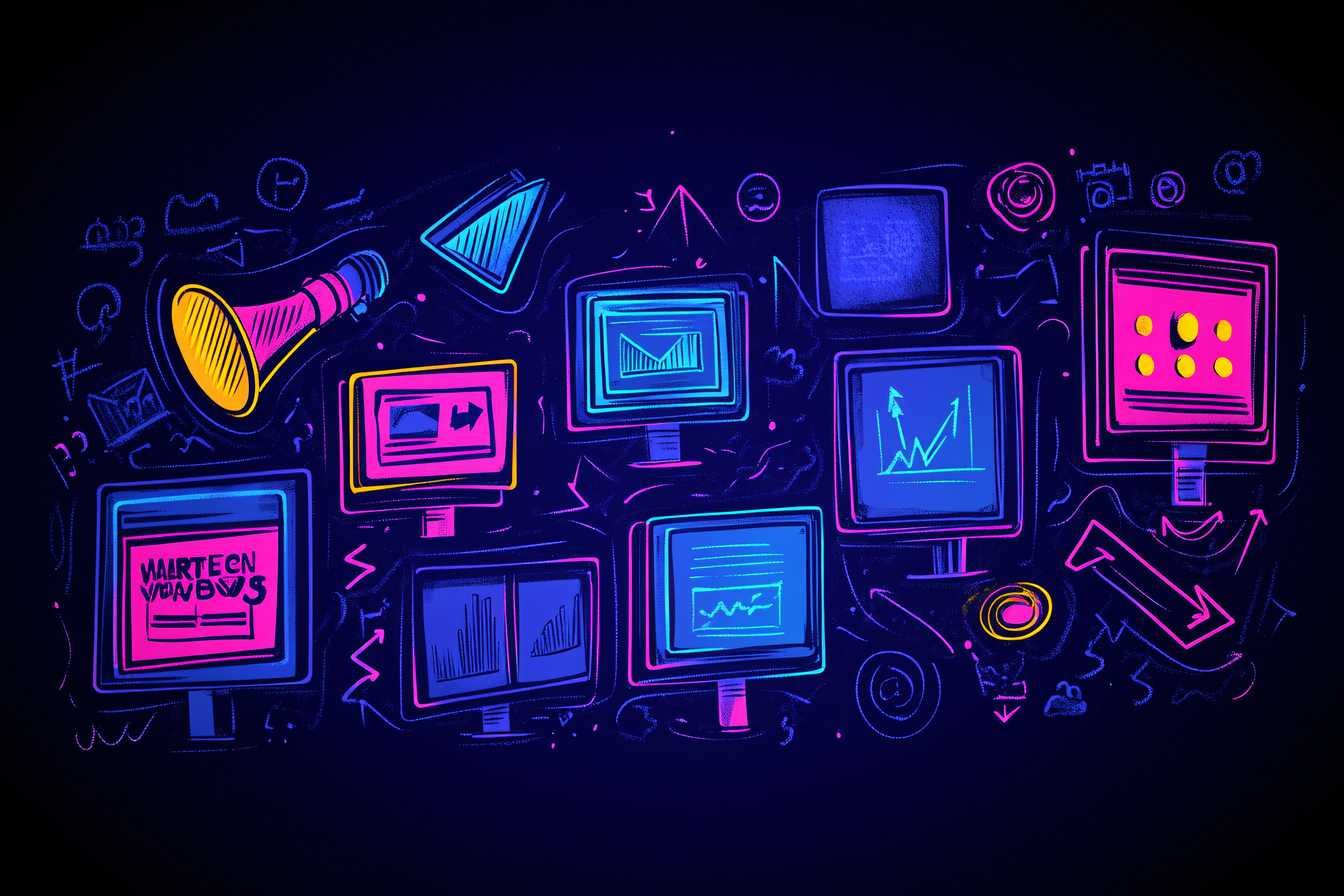 Neon Tech Display