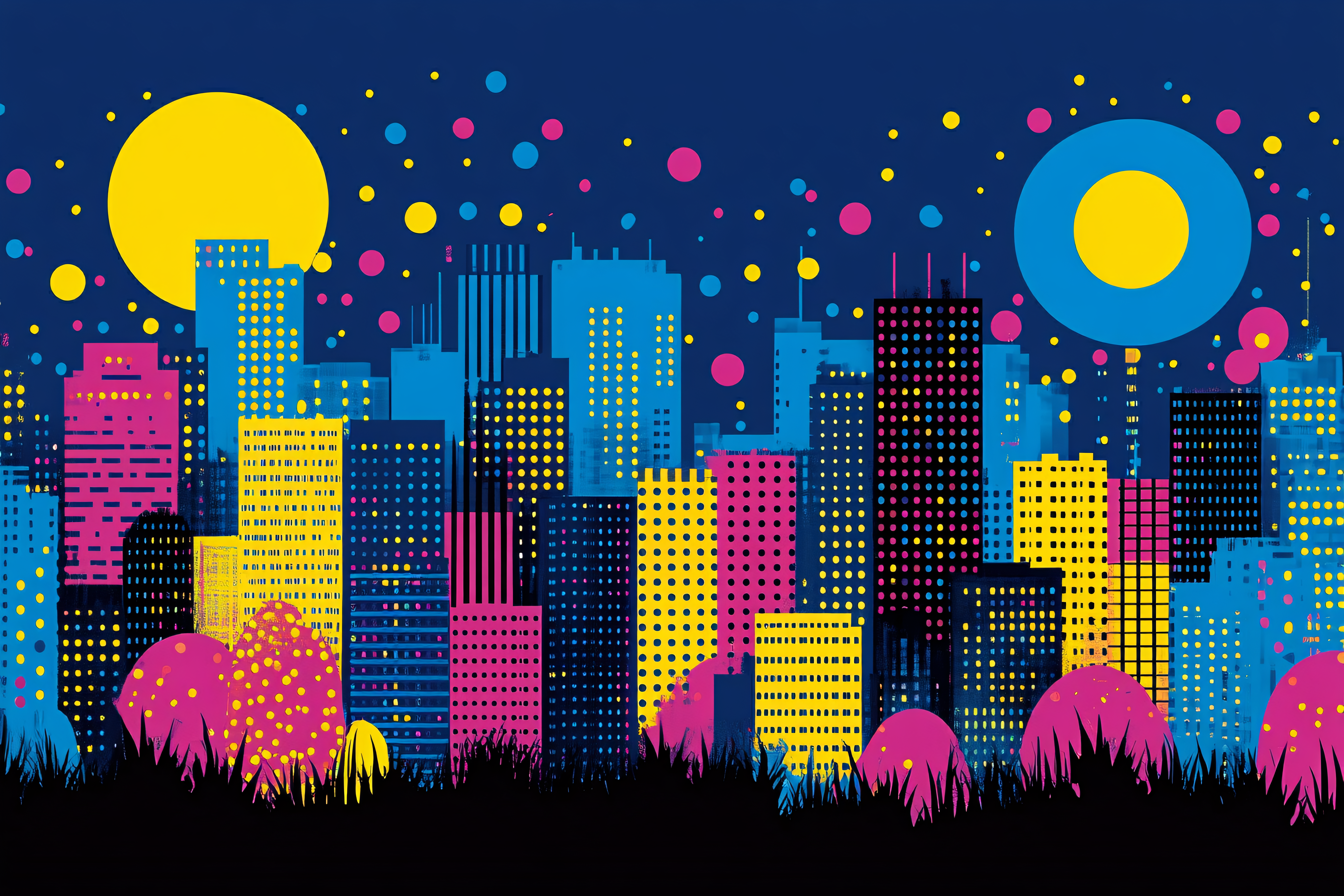 Night Cityscape Illustration