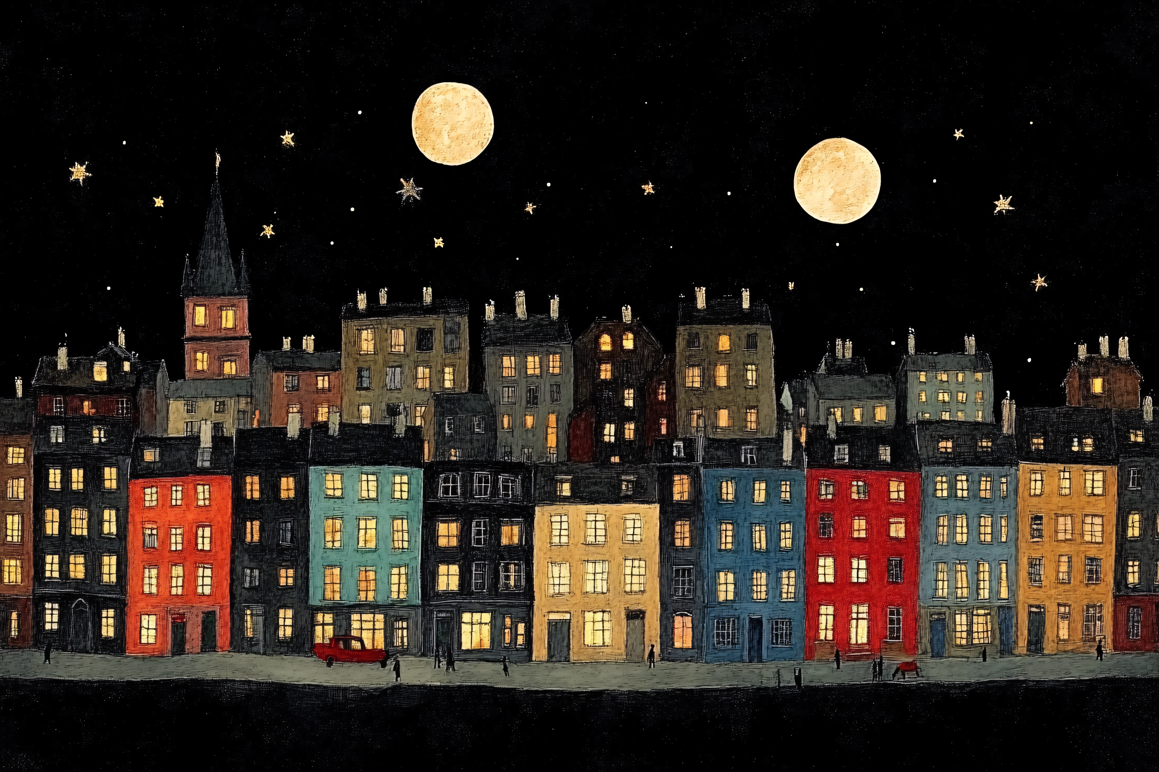 Nighttime Cityscape