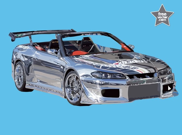 Nissan Silvia Free Vector