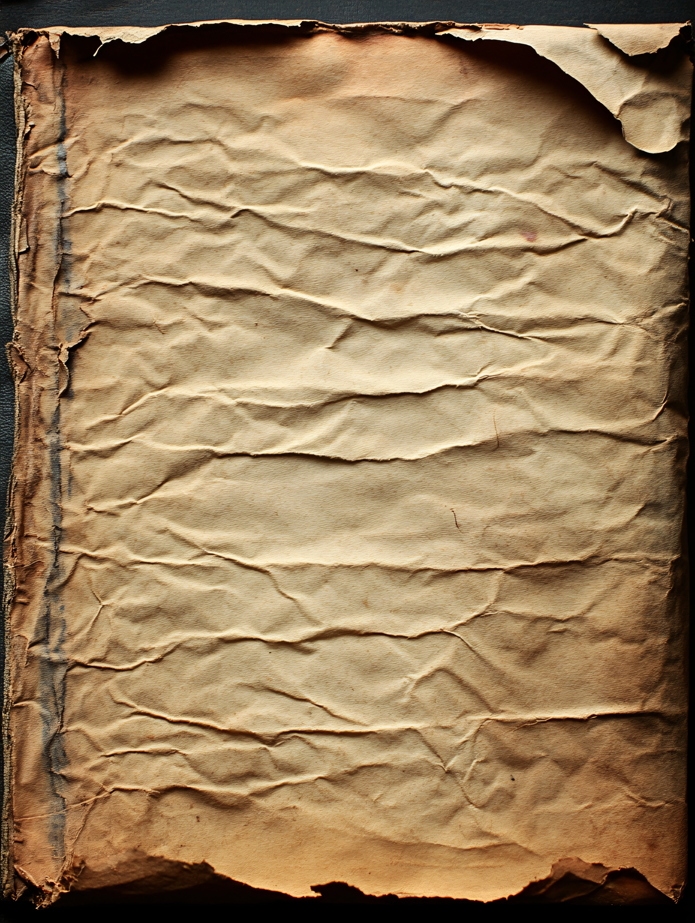 Old Crumpled Parchment Texture