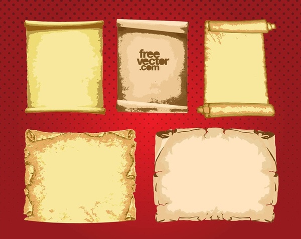Old Documents Free Vector