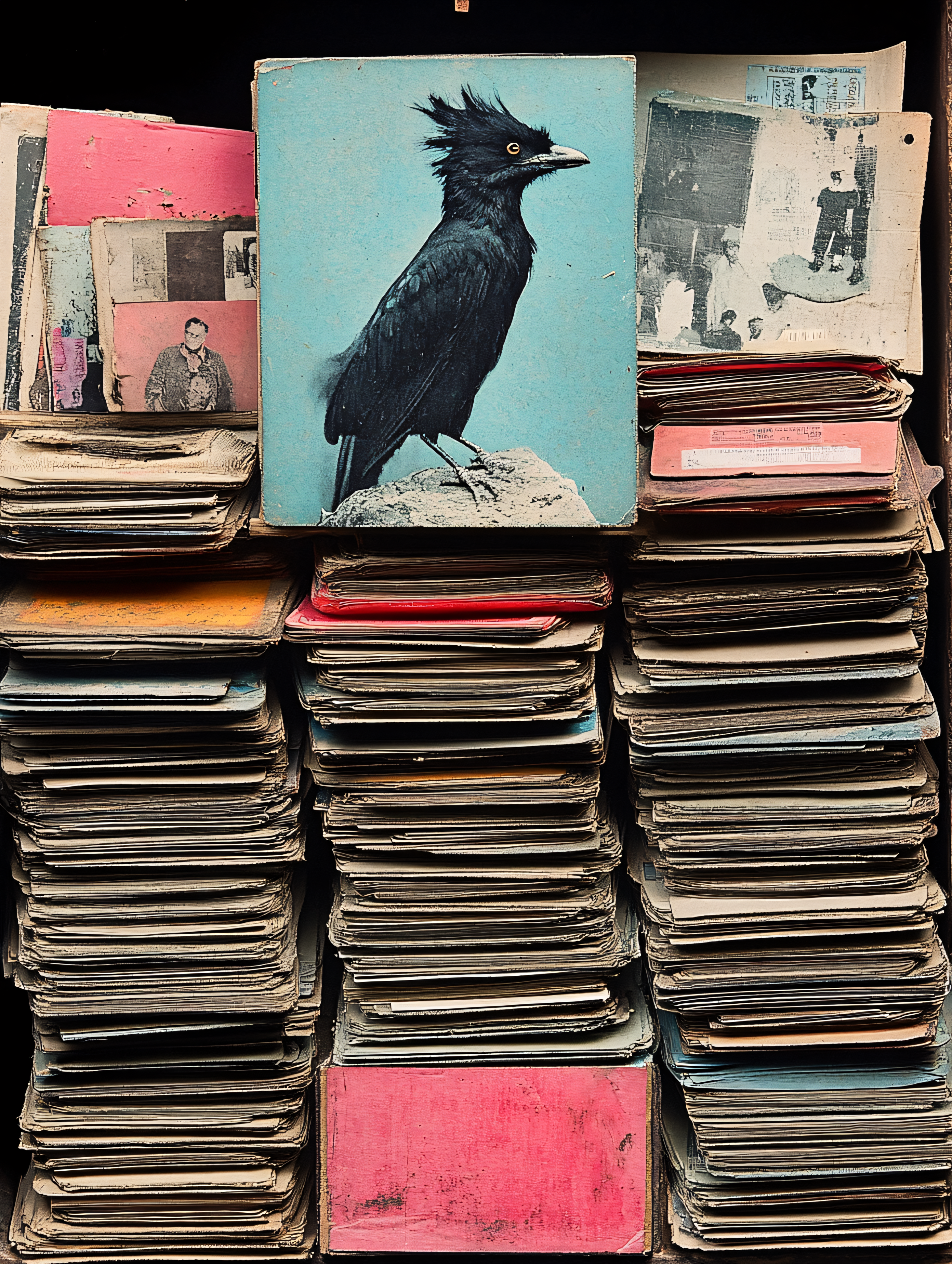 Old Papers And Bird Book