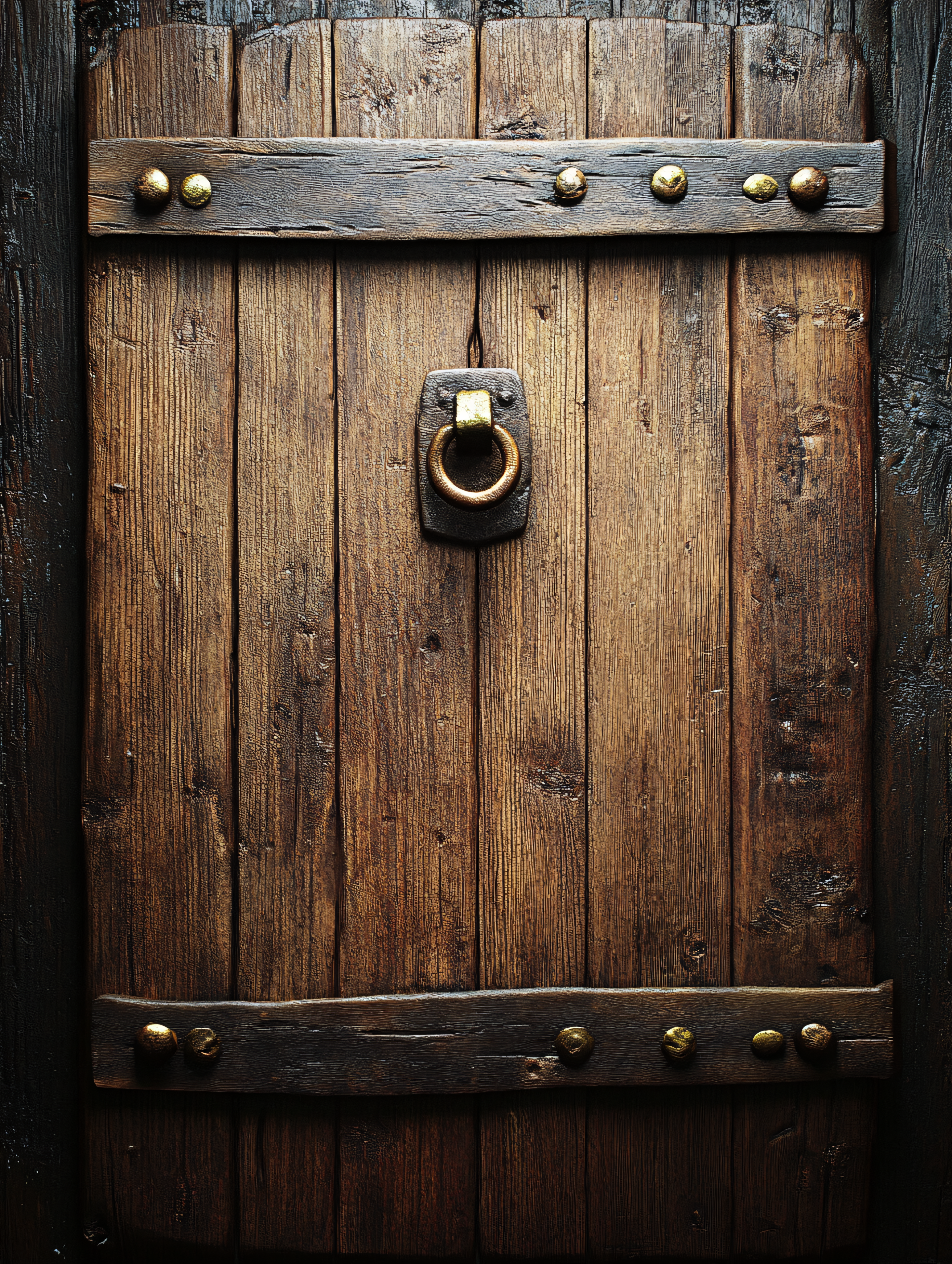 Old Wooden Door Panel