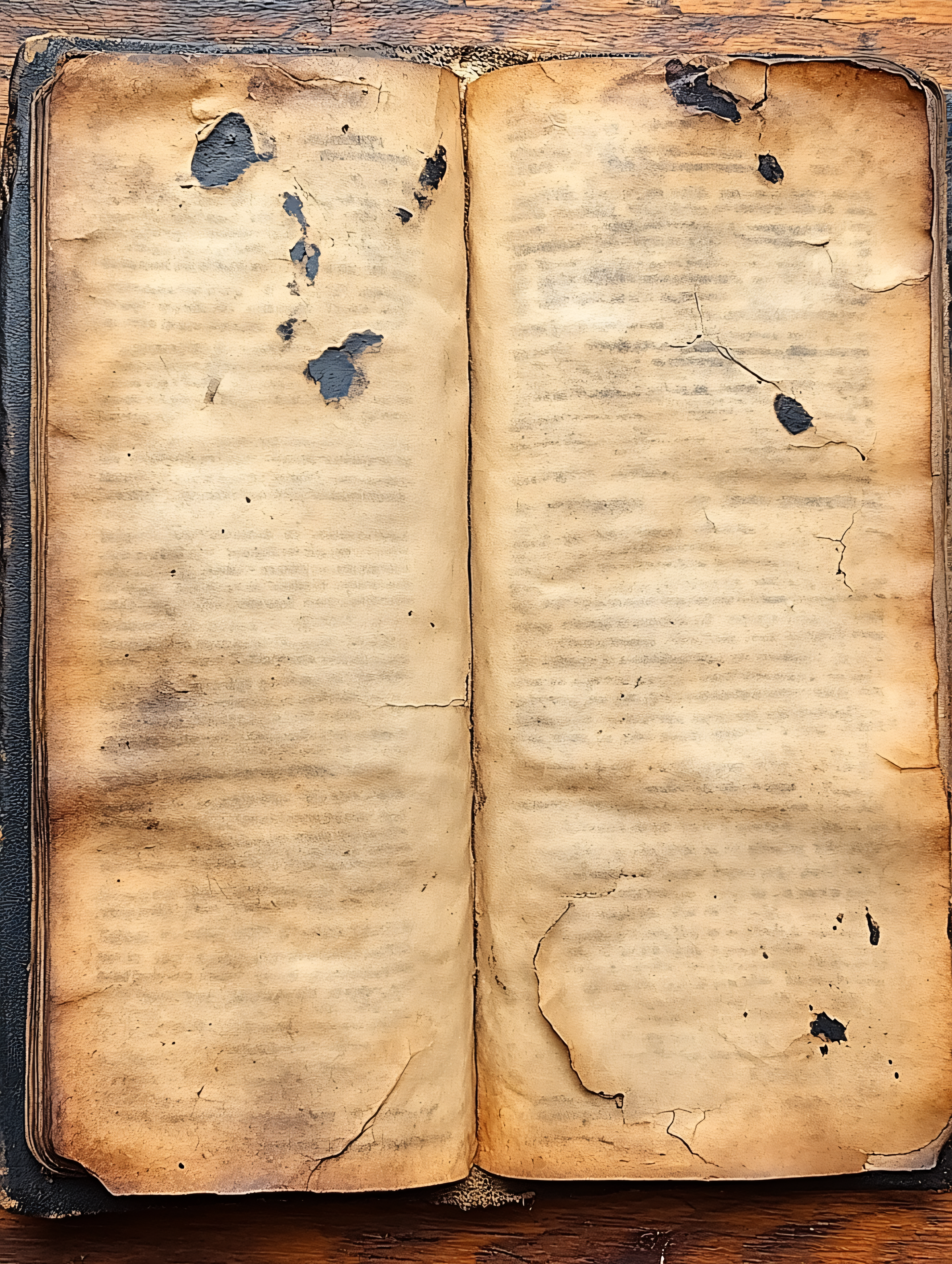 Open Antique Book