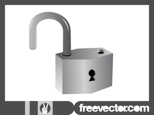 Open Padlock Free Vector