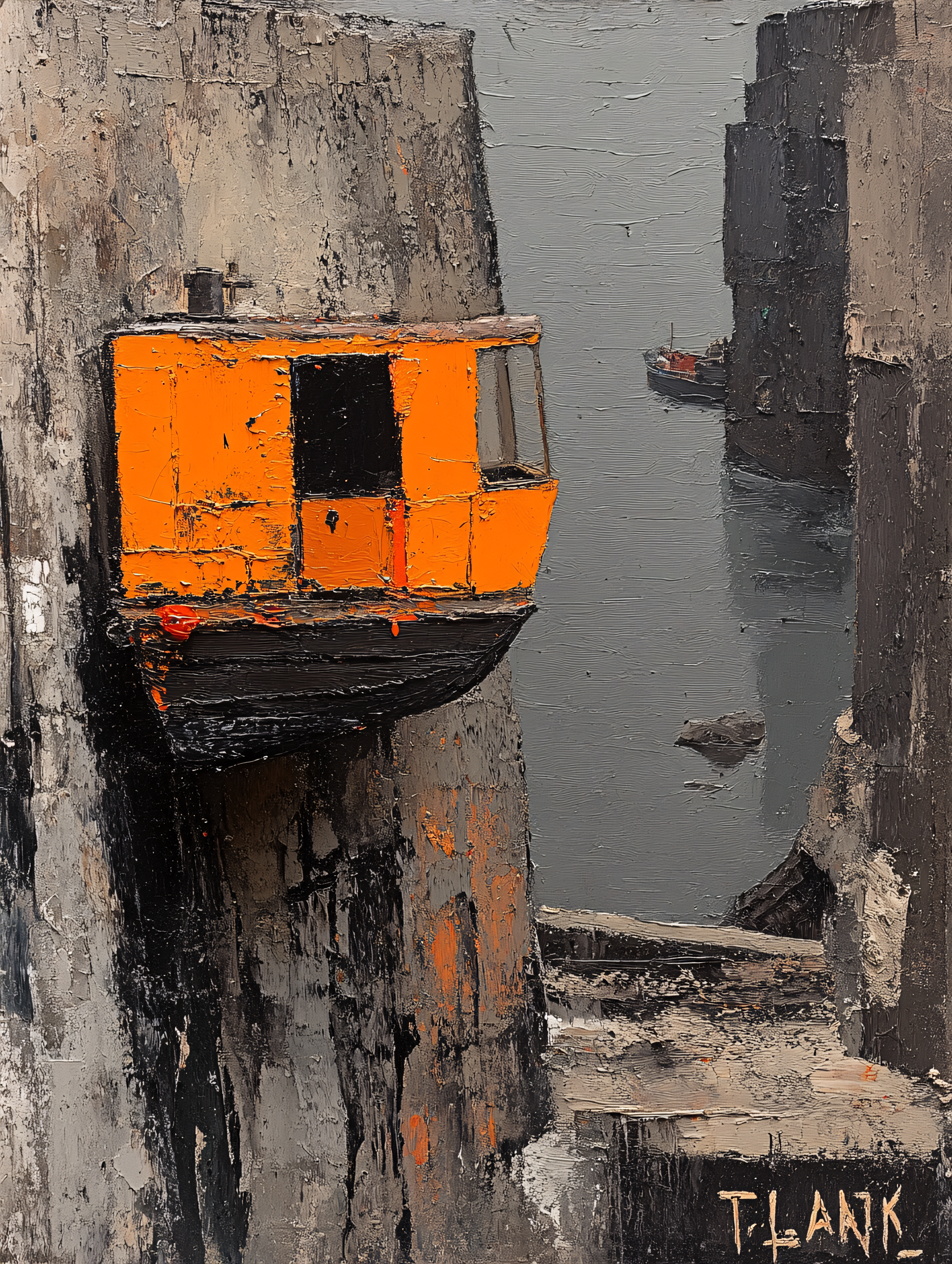 Orange Cable Car